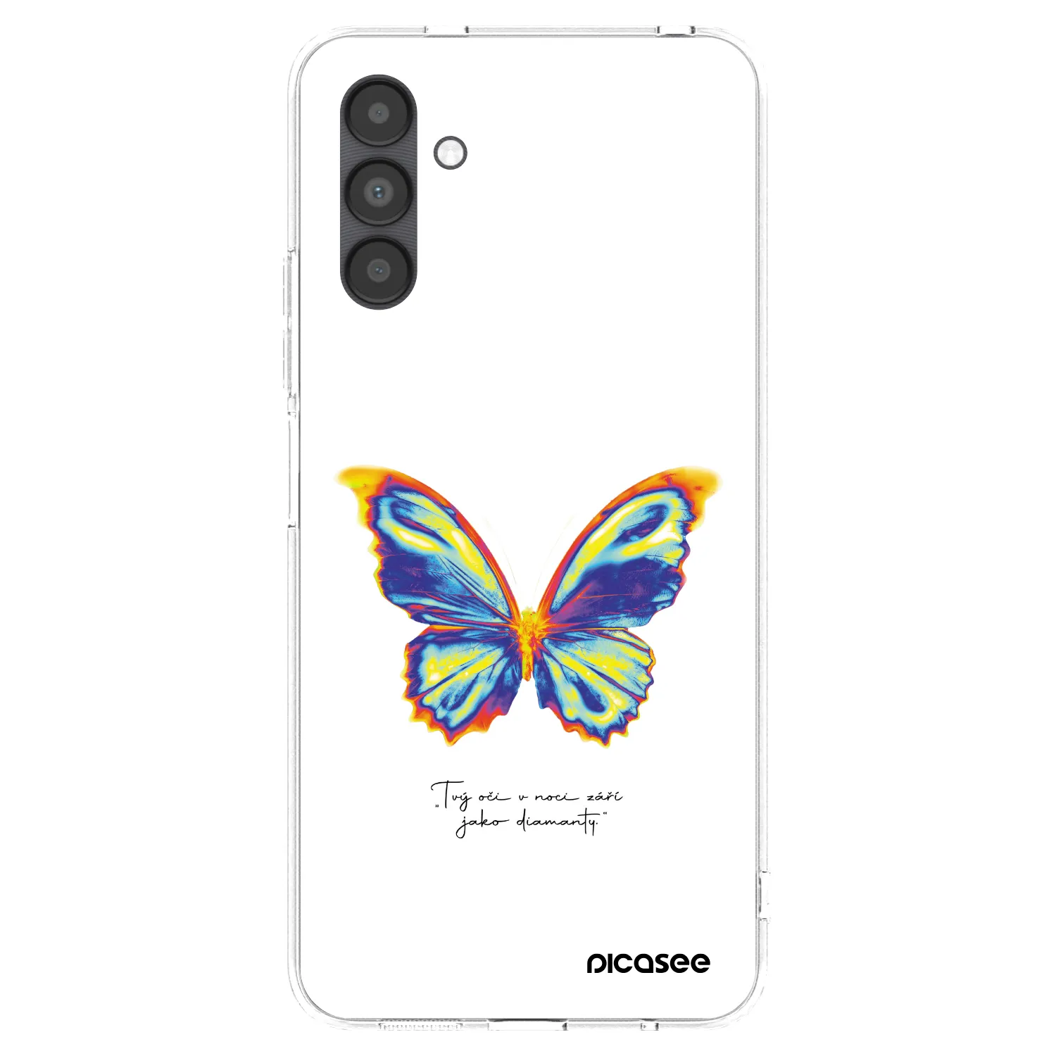 Picasee silikónový prehľadný obal pre Samsung Galaxy A04s A047F - Diamanty White