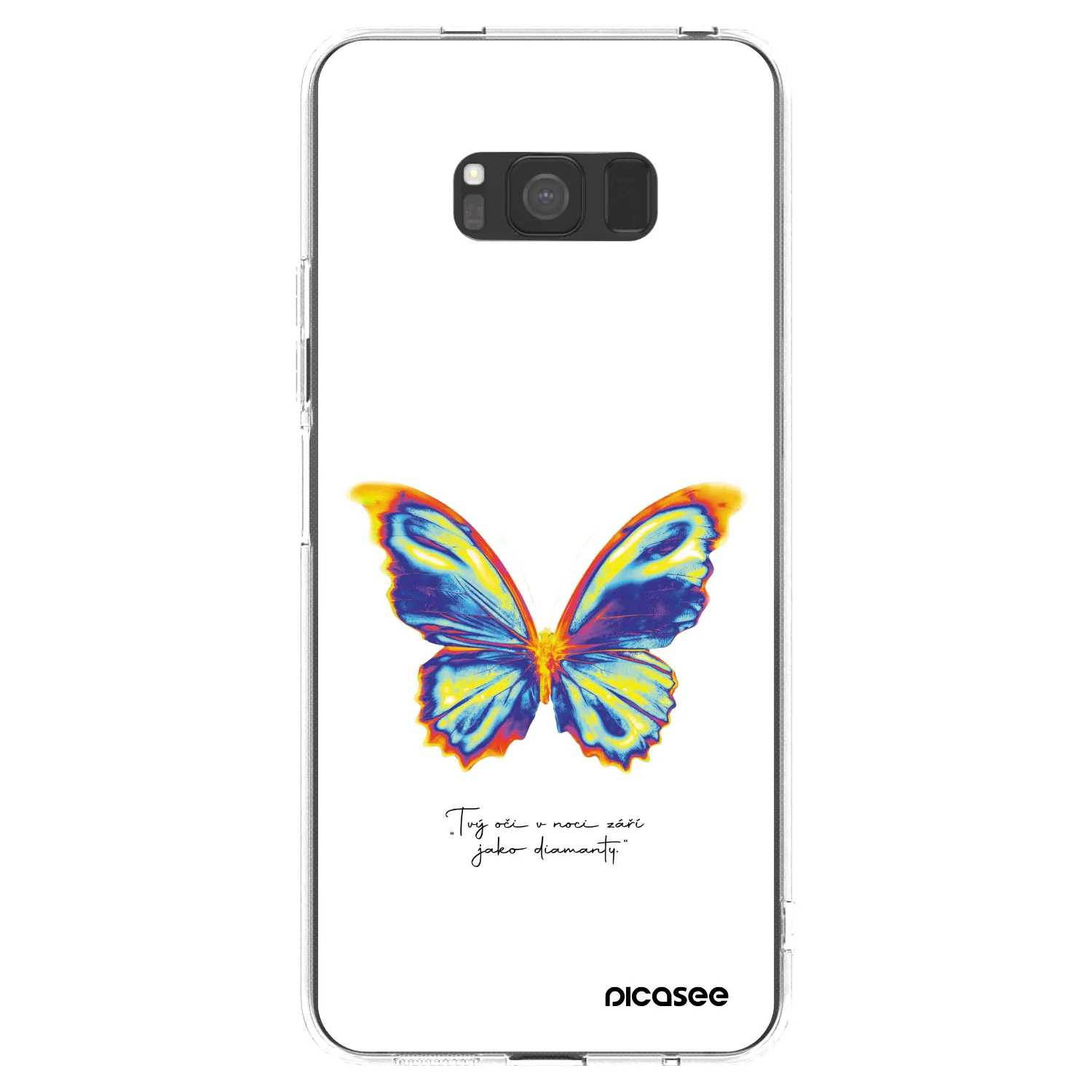 Picasee silikónový prehľadný obal pre Samsung Galaxy S8 G950F - Diamanty White