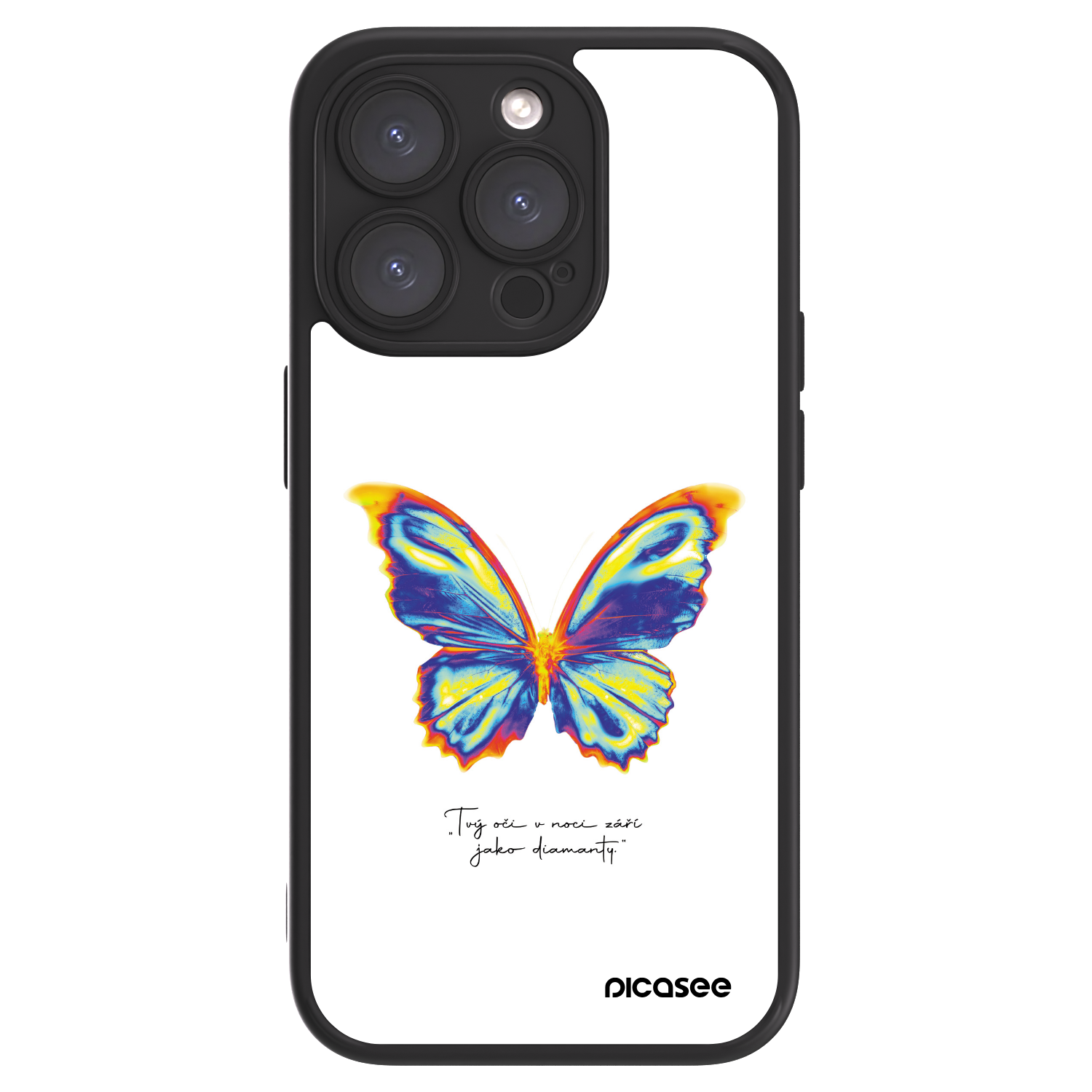 ULTIMATE CASE pro Apple iPhone 15 Pro - Diamanty White