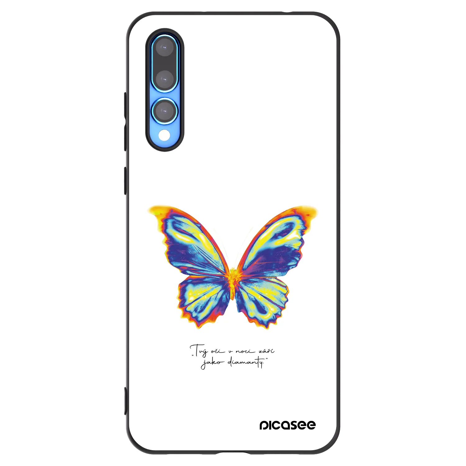 Picasee silikónový čierny obal pre Huawei P20 Pro - Diamanty White