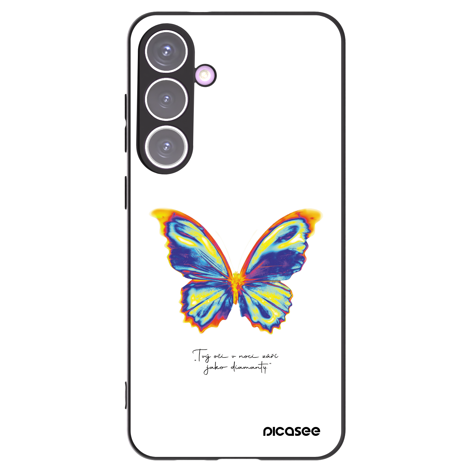 Picasee silikónový čierny obal pre Samsung Galaxy S24+ S926B 5G - Diamanty White