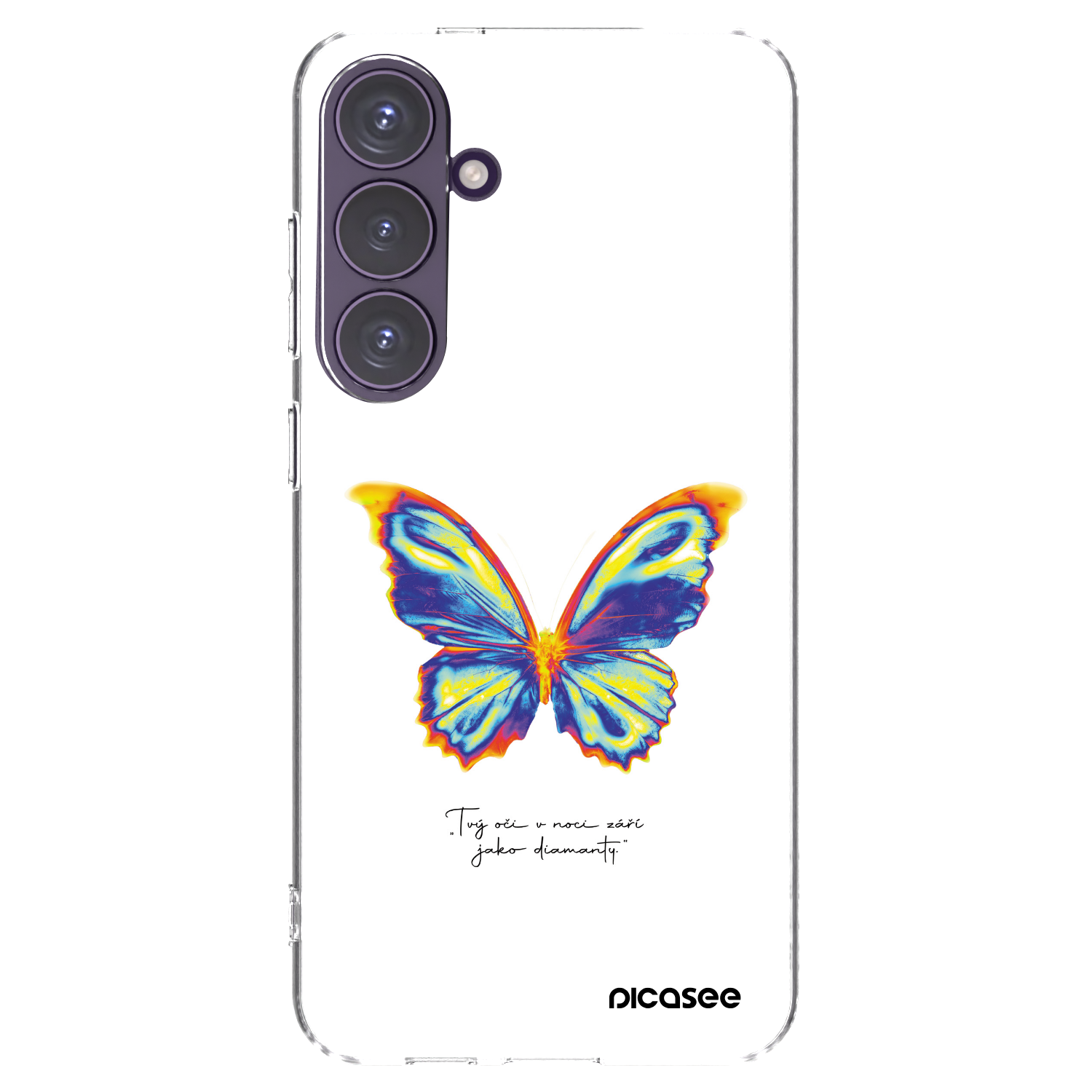 Picasee silikónový prehľadný obal pre Samsung Galaxy S24+ S926B 5G - Diamanty White