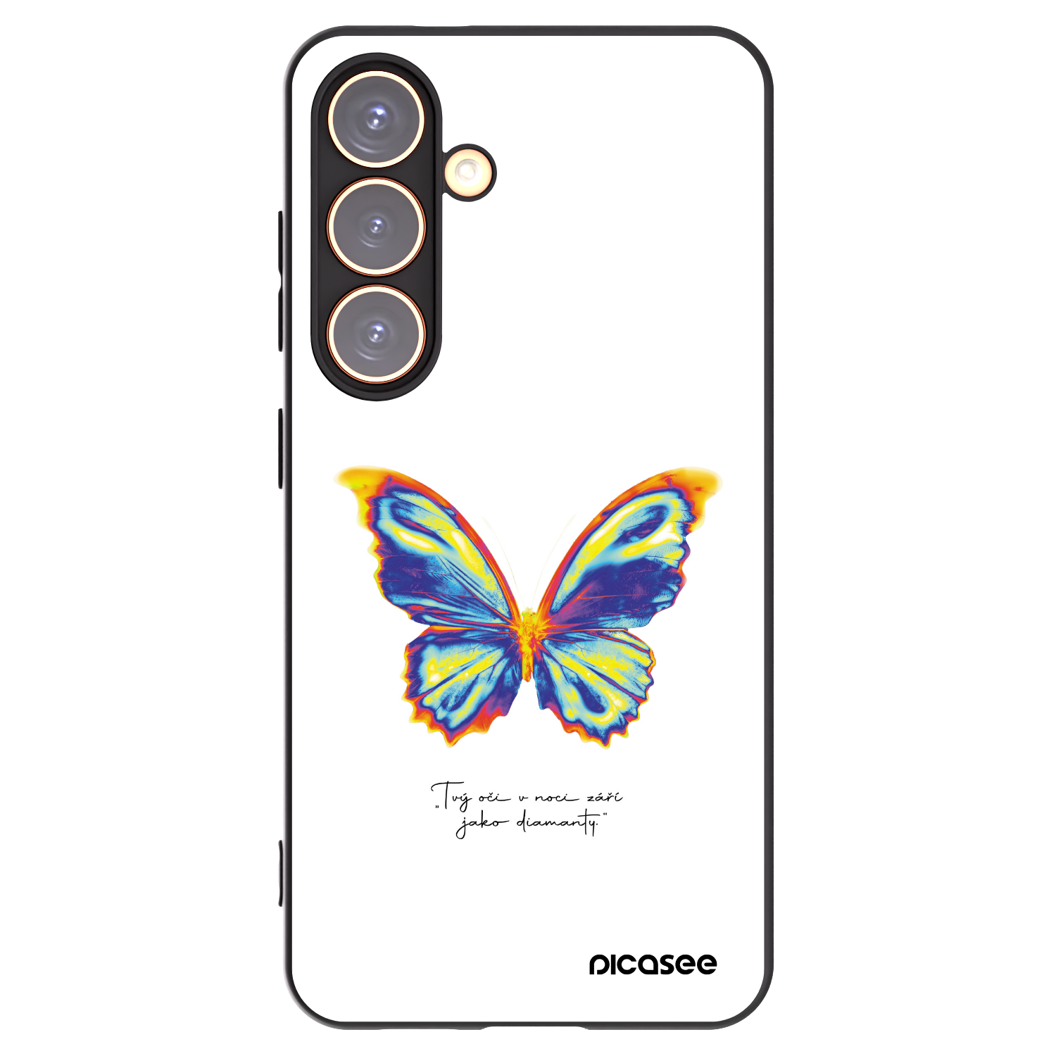 Picasee silikónový čierny obal pre Samsung Galaxy S24 S921B 5G - Diamanty White