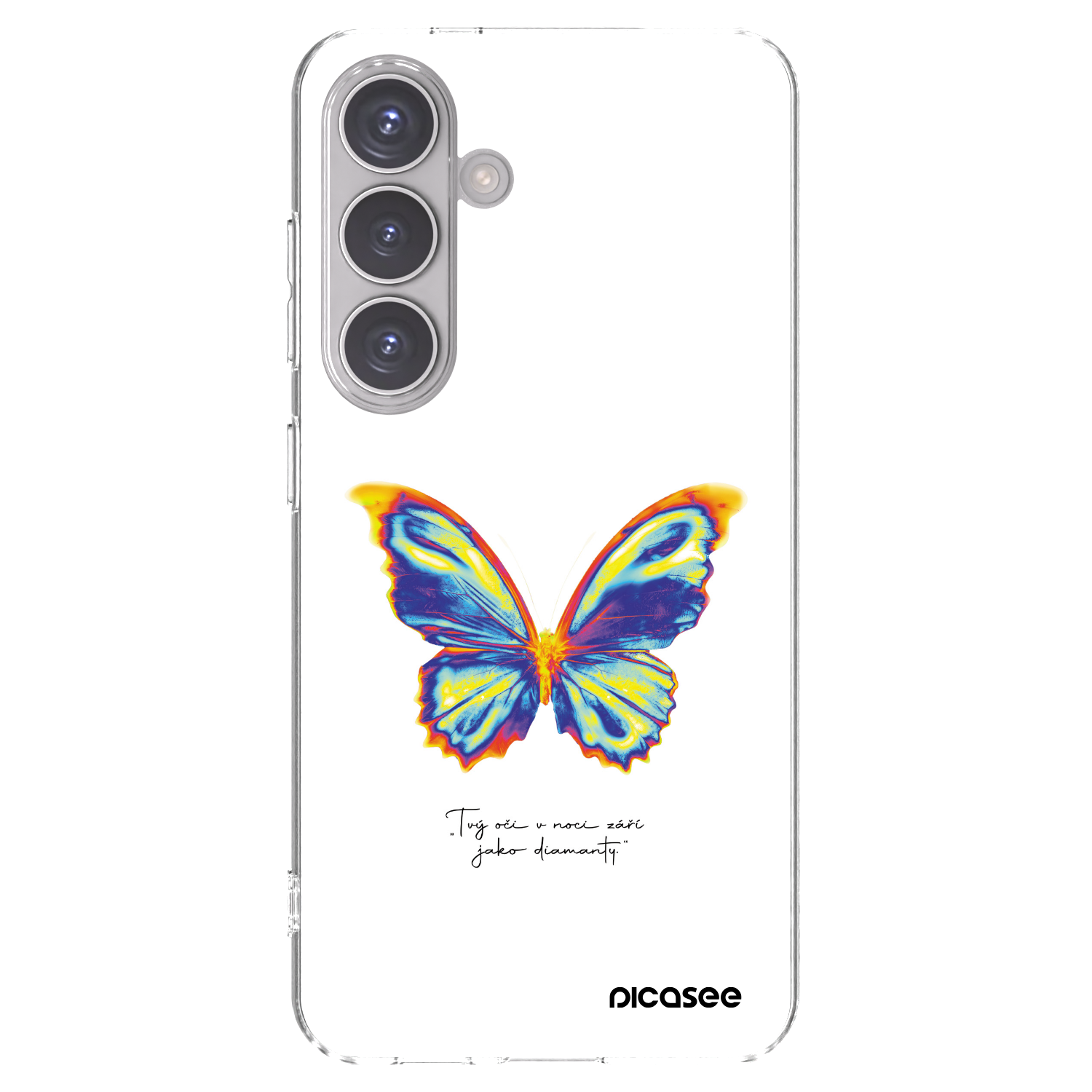 Picasee silikónový prehľadný obal pre Samsung Galaxy S24 S921B 5G - Diamanty White