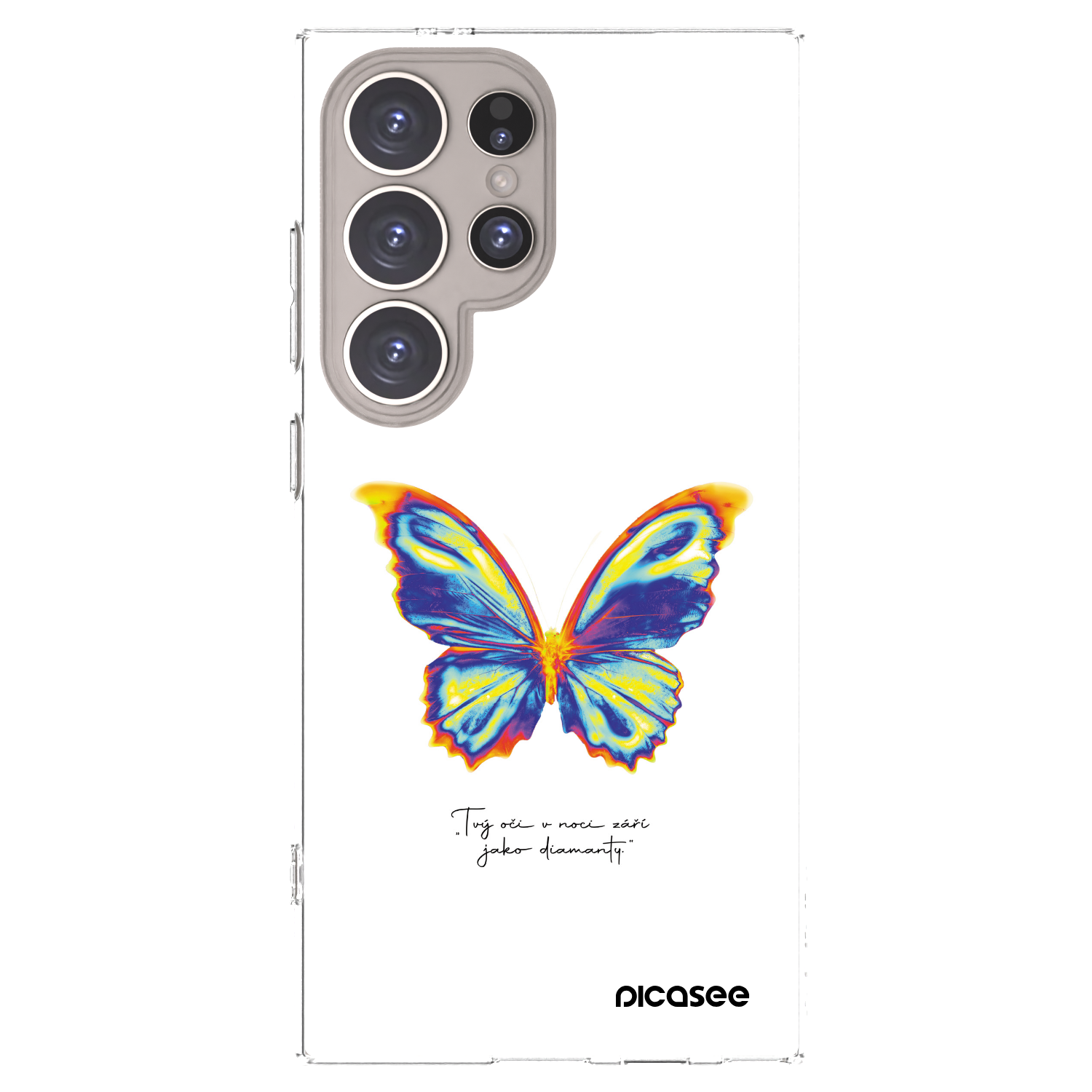 Picasee silikónový prehľadný obal pre Samsung Galaxy S24 Ultra S928B 5G - Diamanty White