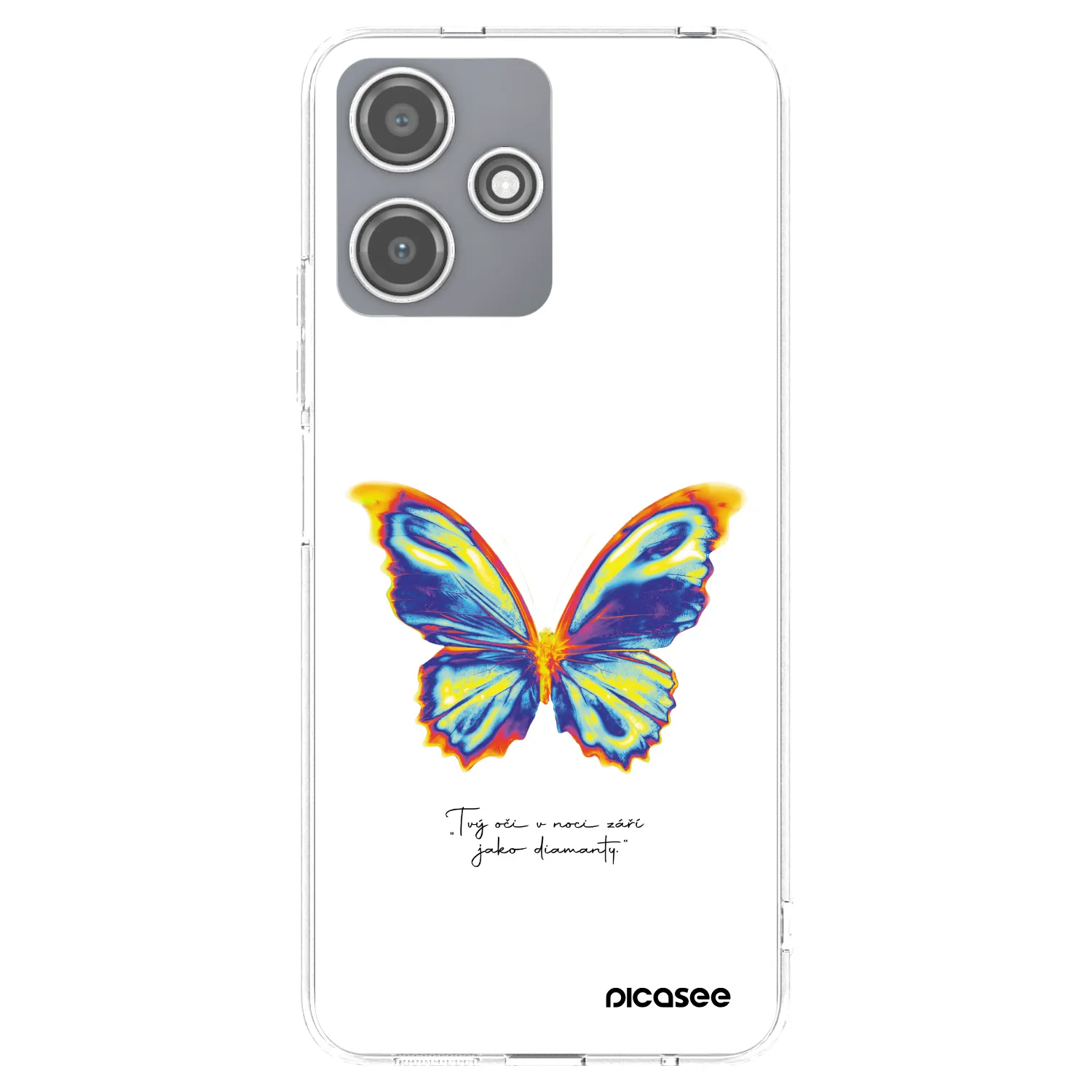 Picasee silikónový prehľadný obal pre Xiaomi Redmi 12 5G - Diamanty White