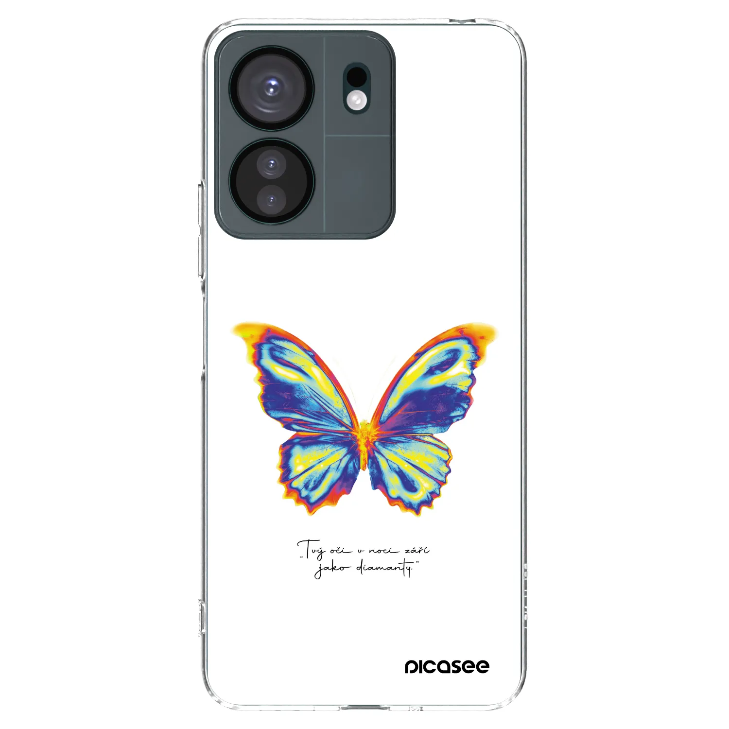 Silikónový prehľadný obal pre Xiaomi Redmi 13C 4G - Diamanty White