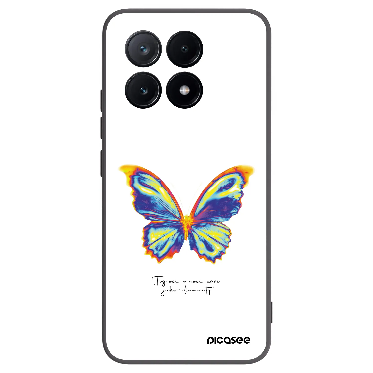 Picasee silikónový čierny obal pre Xiaomi Poco X6 Pro - Diamanty White