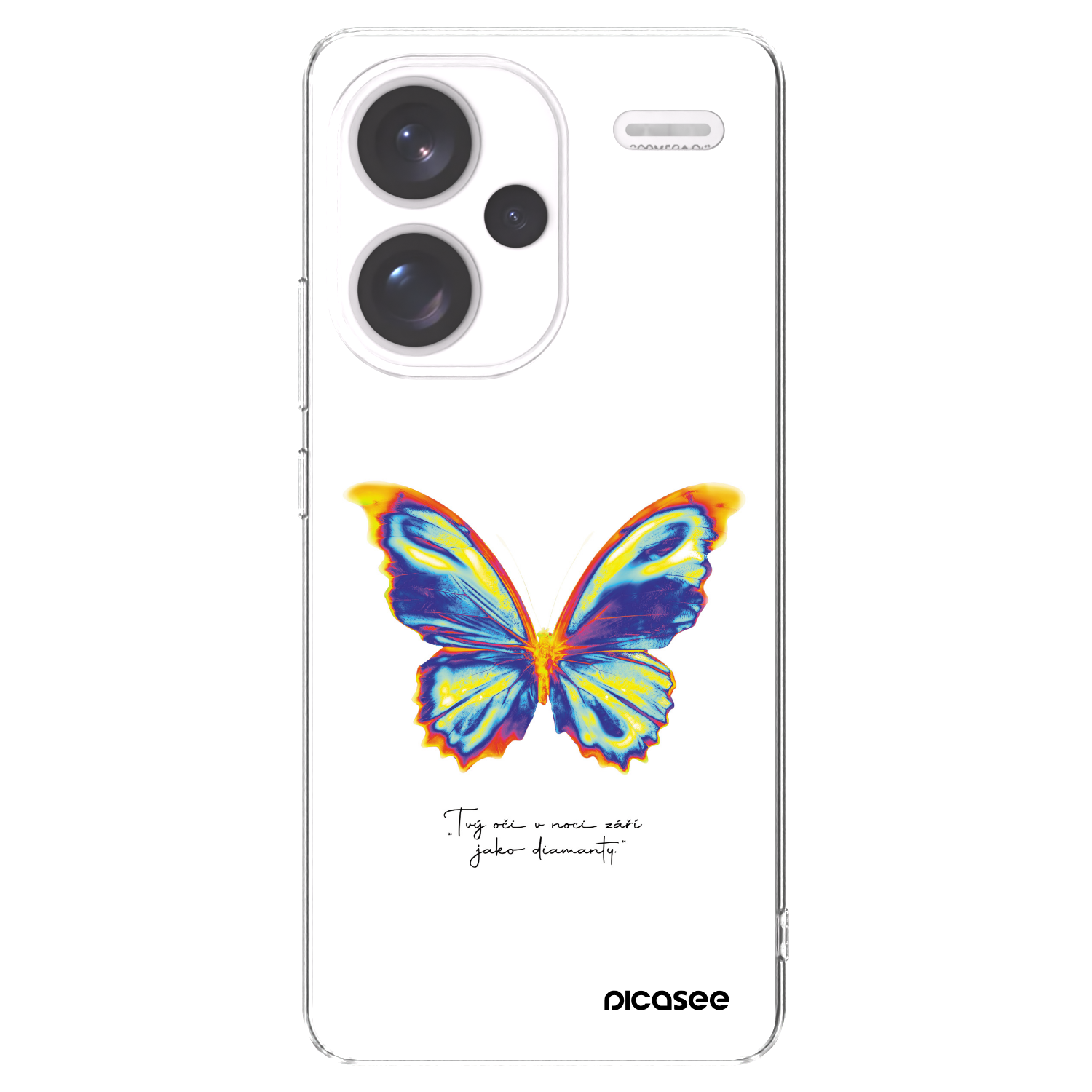 Picasee silikónový prehľadný obal pre Xiaomi Redmi Note 13 Pro+ 5G - Diamanty White