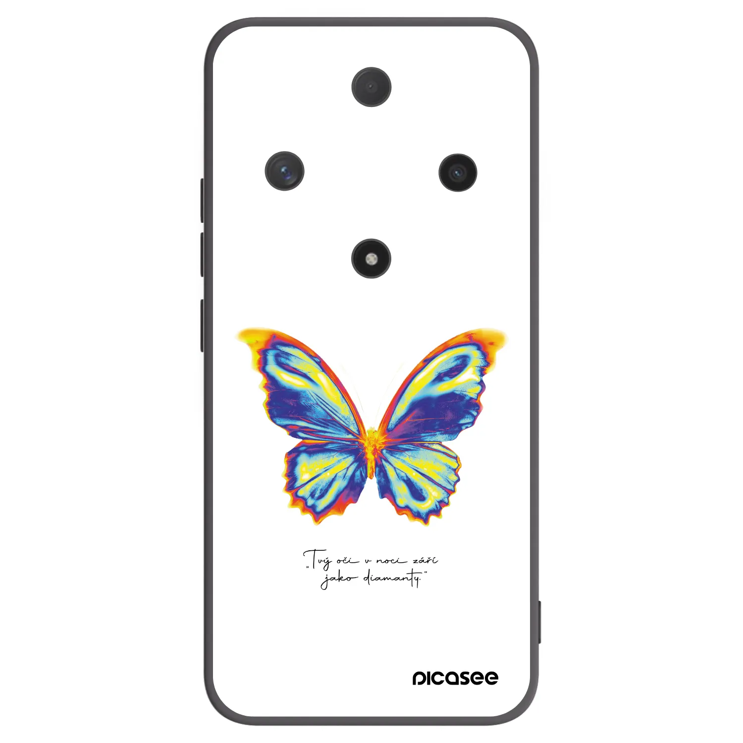 Picasee silikónový čierny obal pre Honor Magic6 Lite 5G - Diamanty White