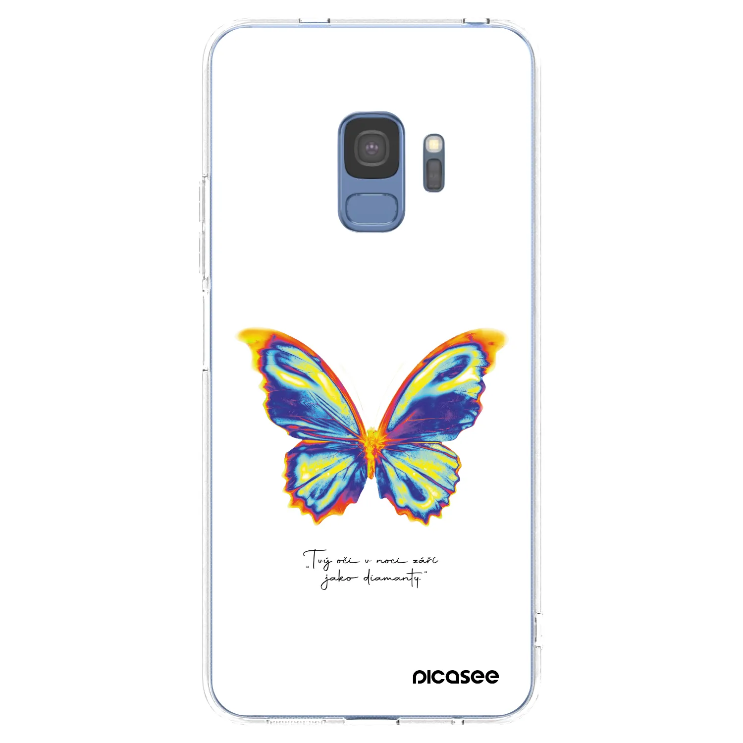 Picasee silikónový prehľadný obal pre Samsung Galaxy S9 G960F - Diamanty White