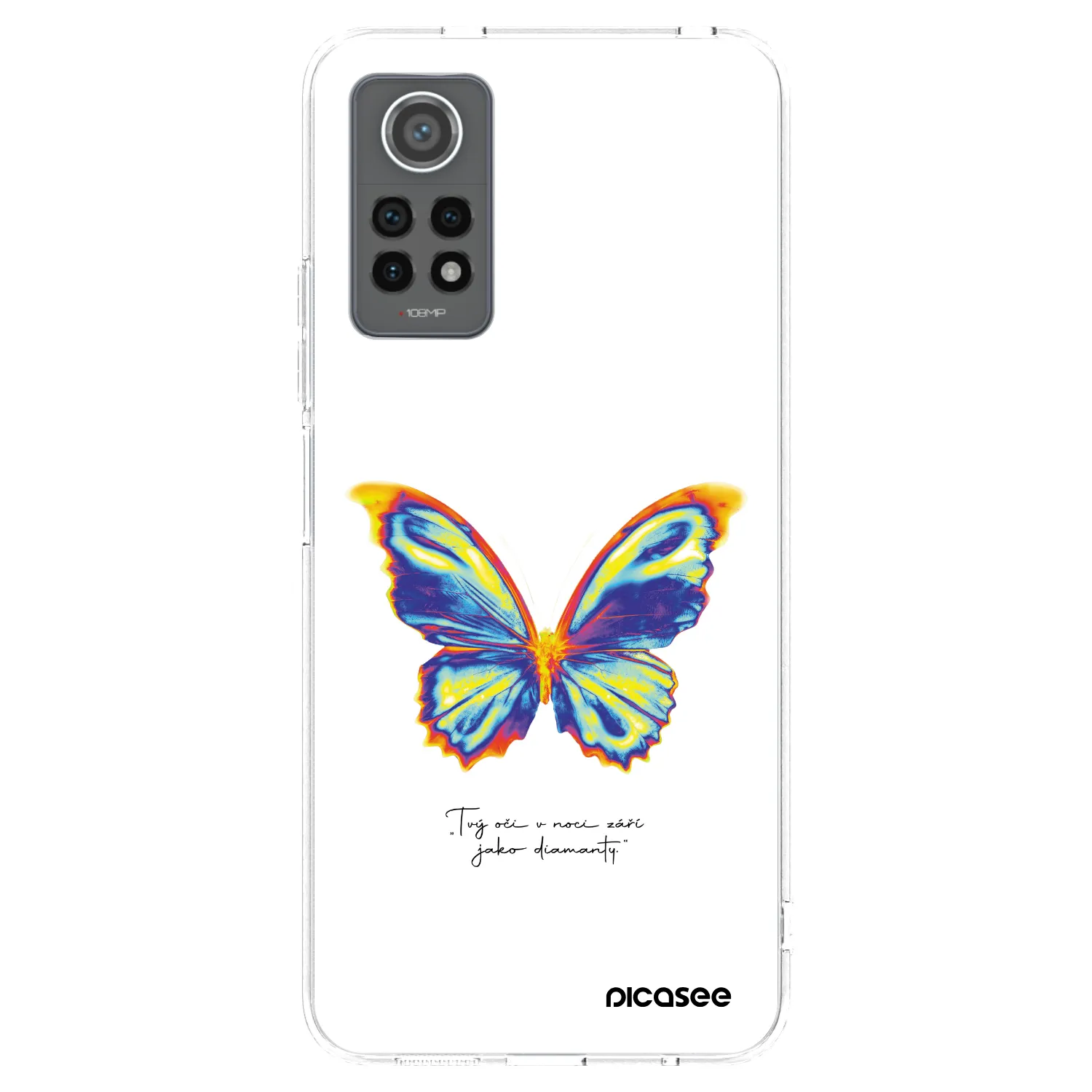 Picasee silikónový prehľadný obal pre Xiaomi Redmi Note 12 Pro 4G - Diamanty White