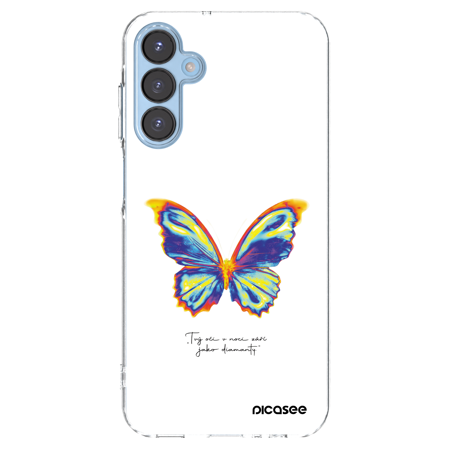Picasee silikónový prehľadný obal pre Samsung Galaxy A15 A156B 5G - Diamanty White