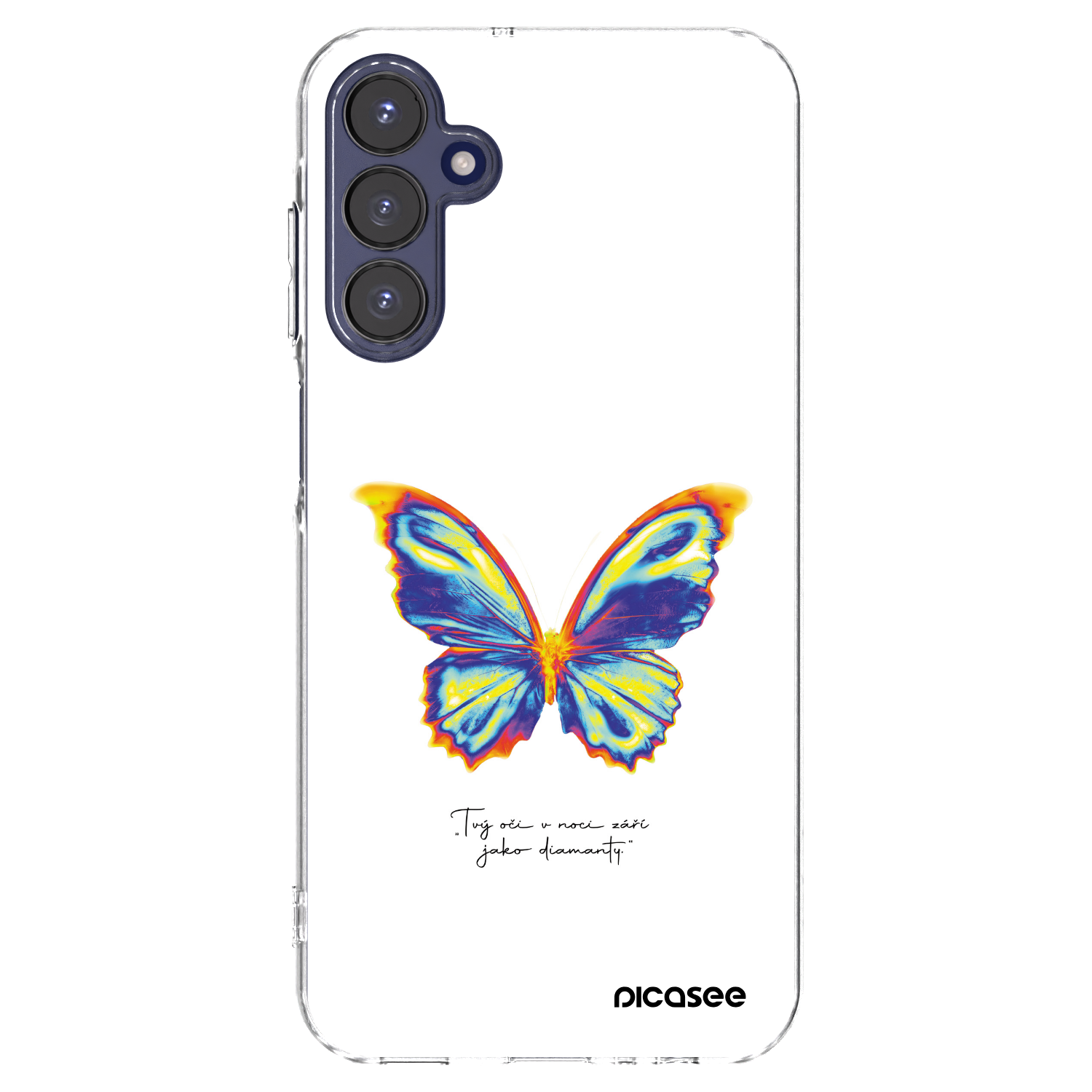Picasee silikónový prehľadný obal pre Samsung Galaxy A15 A155F 4G - Diamanty White