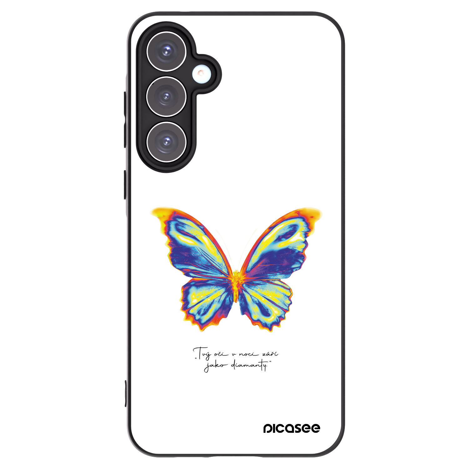 Picasee silikónový čierny obal pre Samsung Galaxy A55 5G A556B - Diamanty White