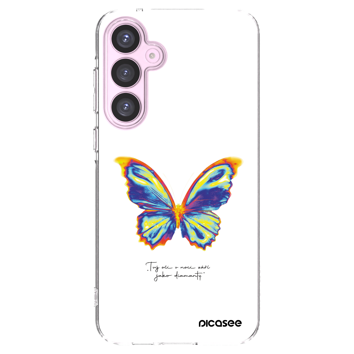 Picasee silikónový prehľadný obal pre Samsung Galaxy A55 5G A556B - Diamanty White