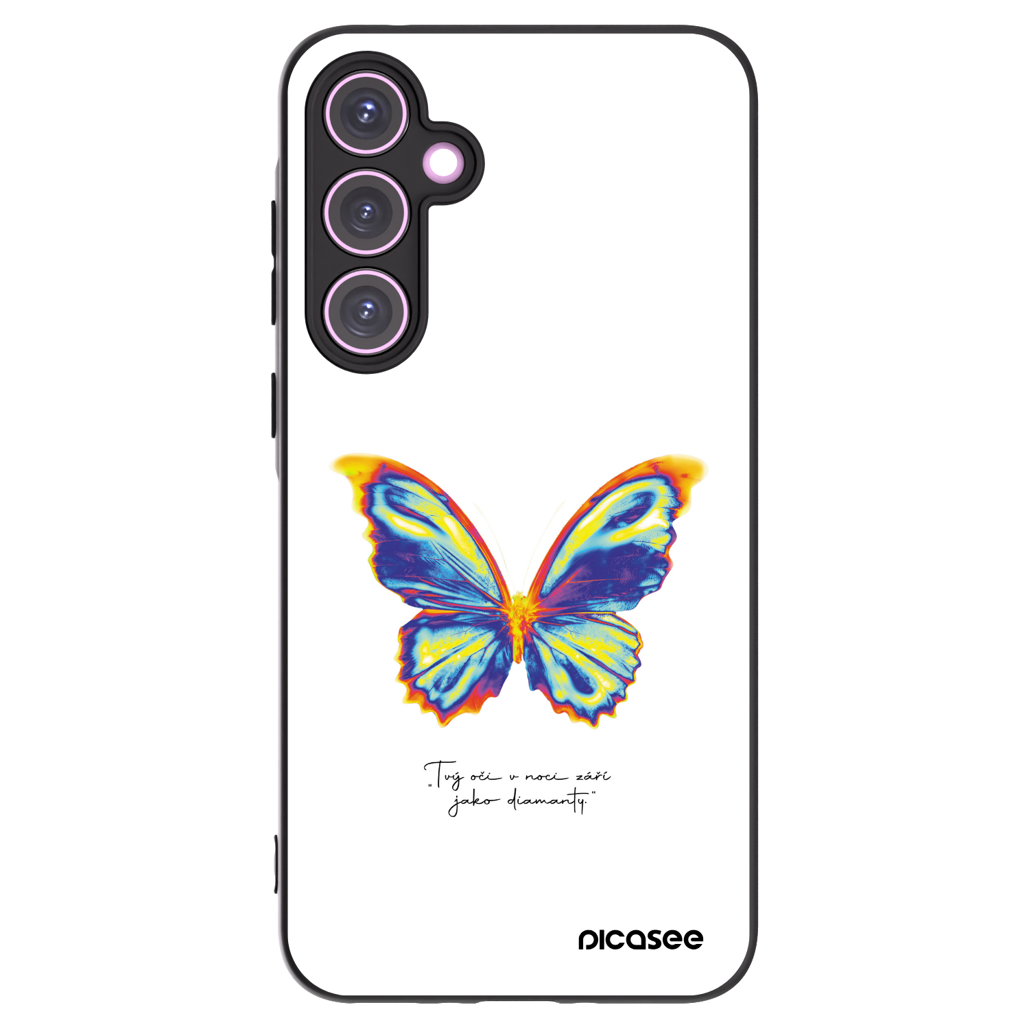 Picasee silikónový čierny obal pre Samsung Galaxy A35 5G A356B - Diamanty White