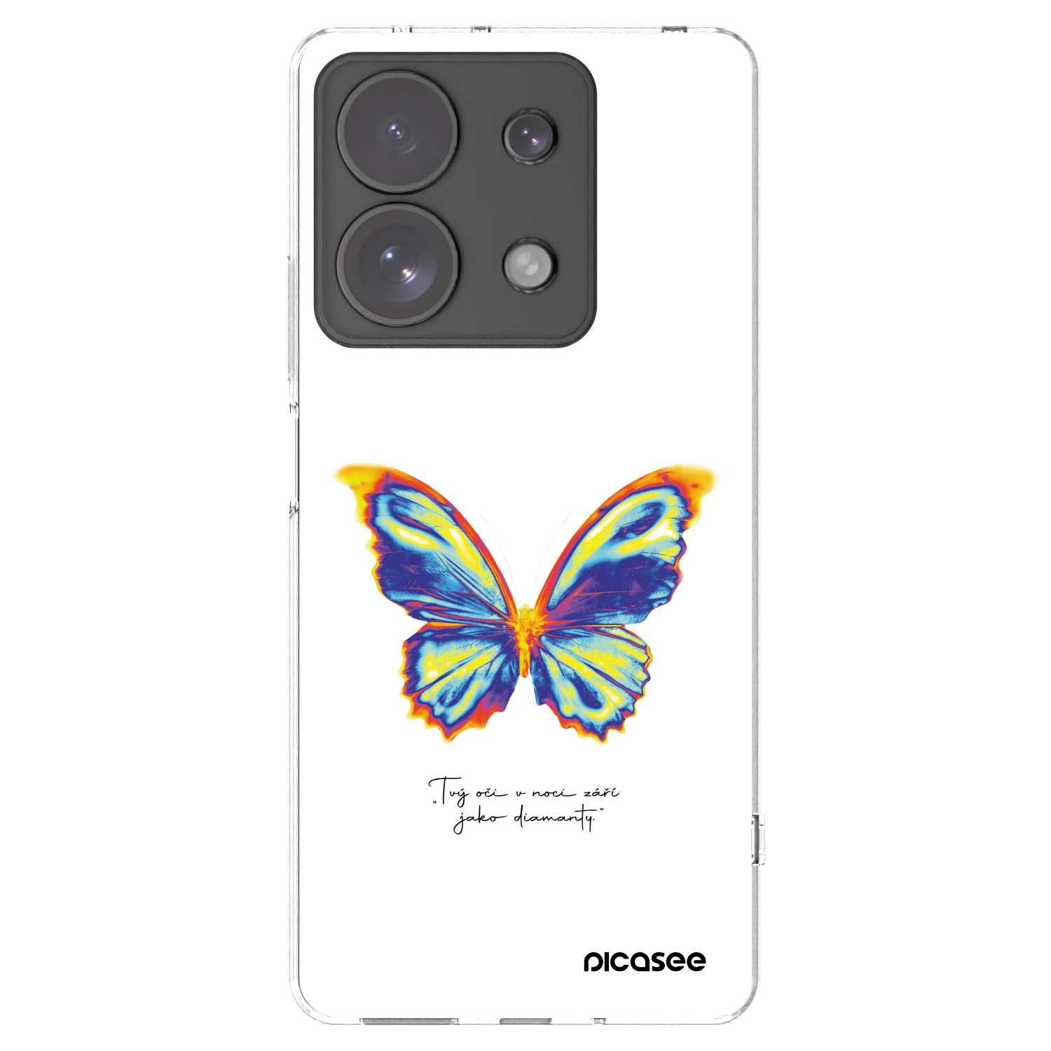 Silikónový prehľadný obal pre Xiaomi Redmi Note 13 Pro 4G - Diamanty White
