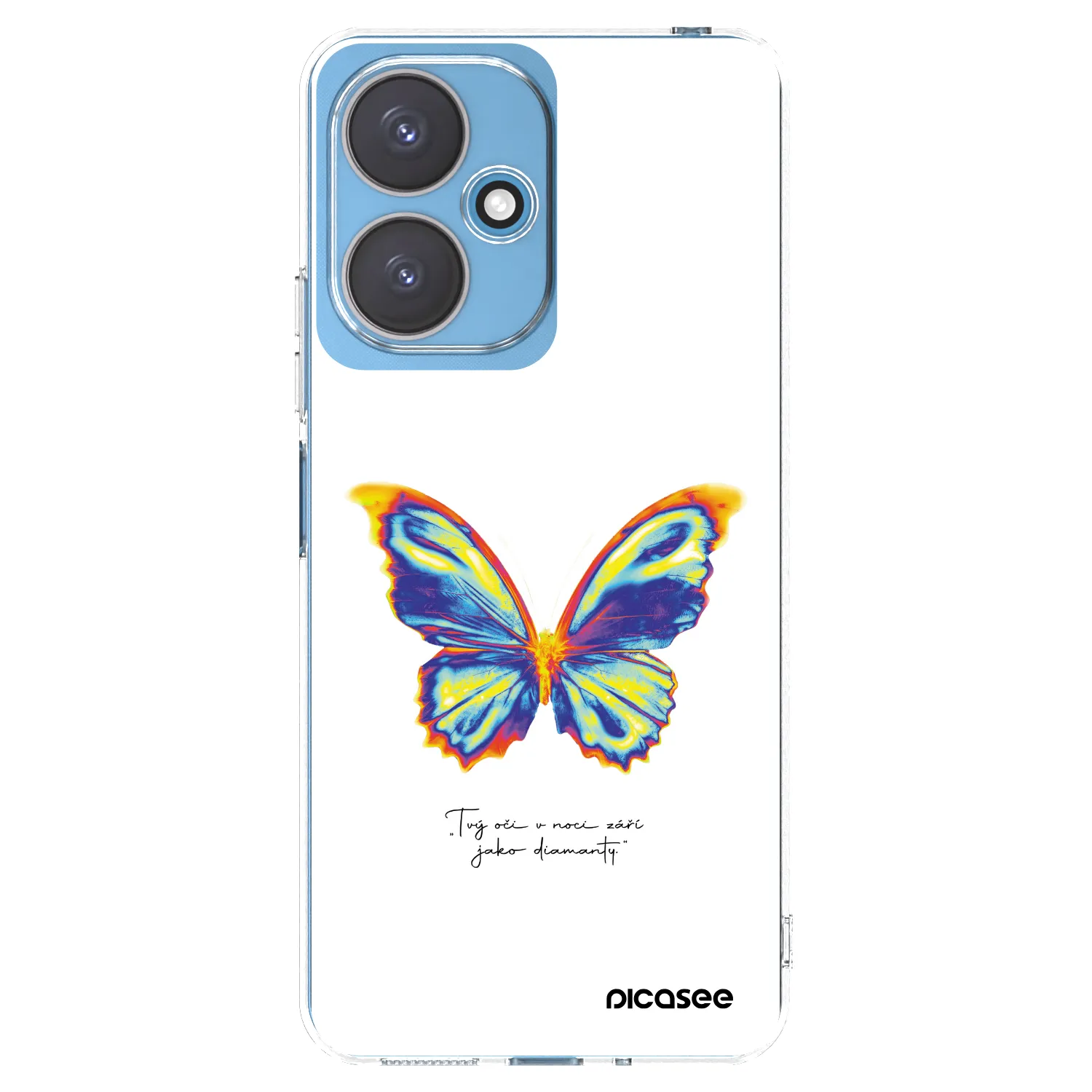 Picasee silikónový prehľadný obal pre Xiaomi Redmi 13C 5G - Diamanty White