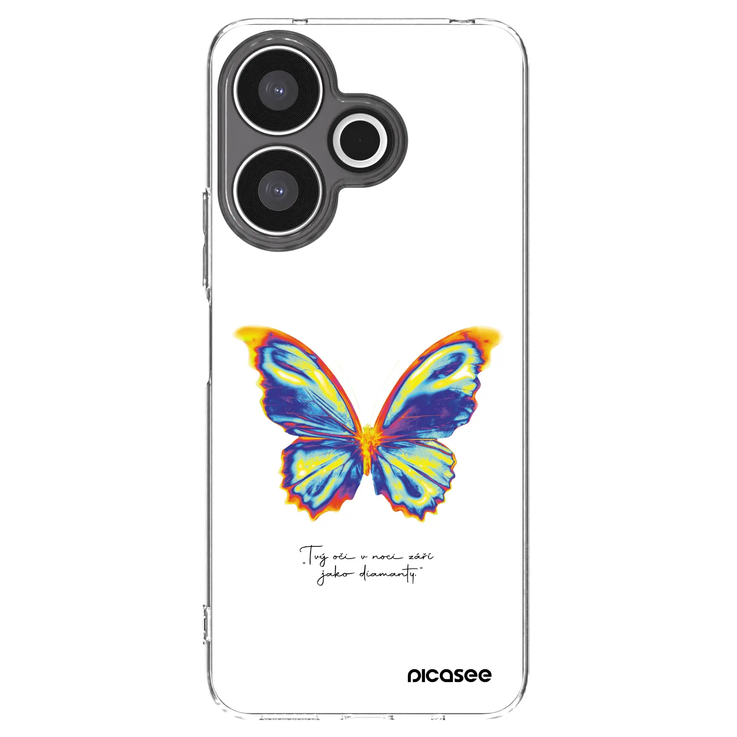 Silikónový prehľadný obal pre Xiaomi Redmi 13 4G - Diamanty White