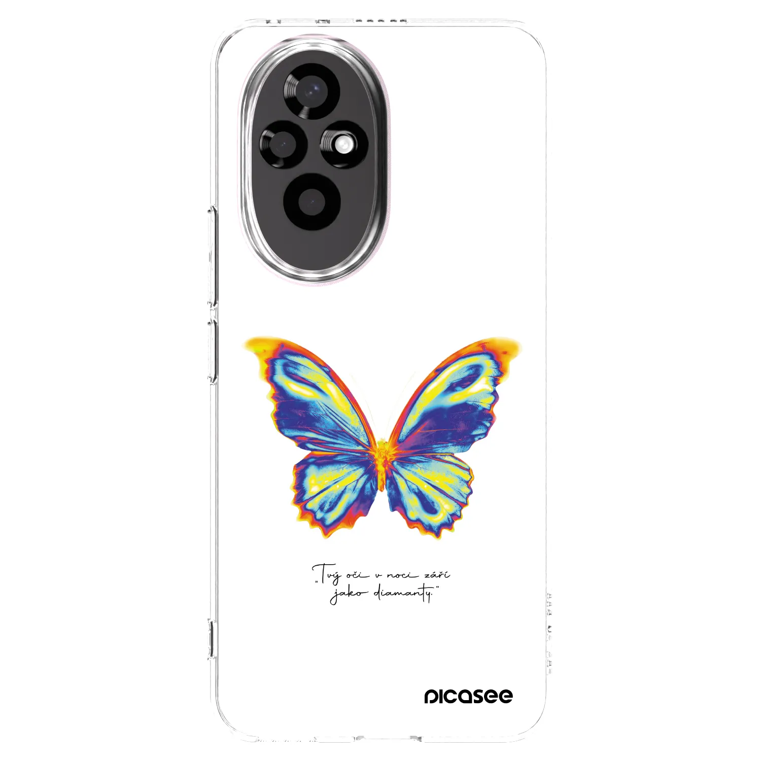 Picasee silikónový prehľadný obal pre Honor 200 Pro 5G - Diamanty White