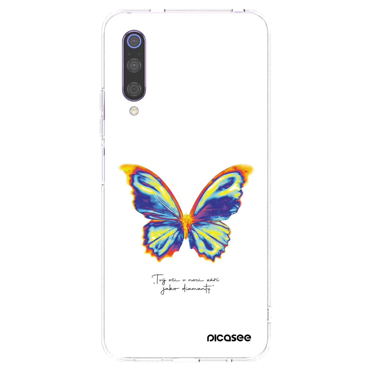 Picasee silikónový prehľadný obal pre Xiaomi Mi 9 - Diamanty White