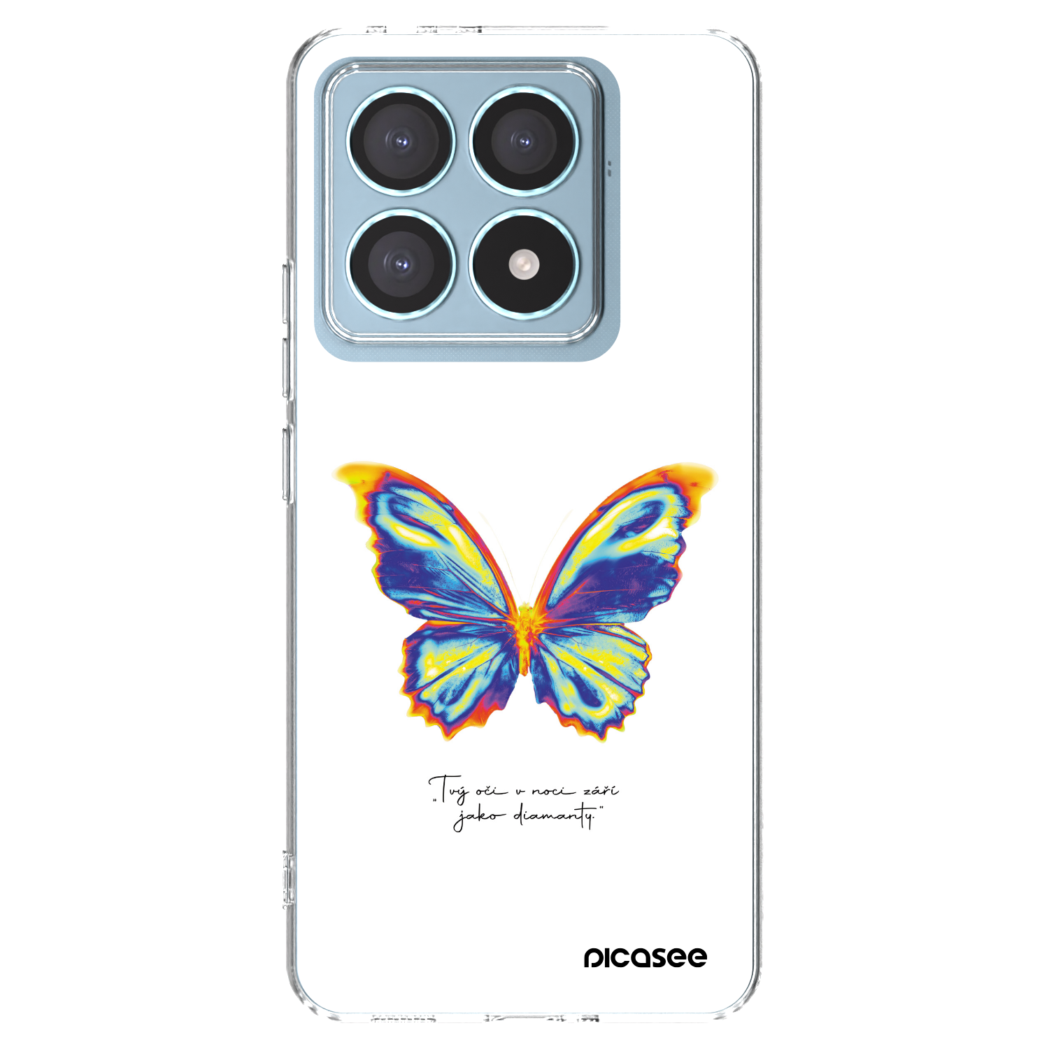 Picasee silikónový prehľadný obal pre Xiaomi 14T Pro - Diamanty White