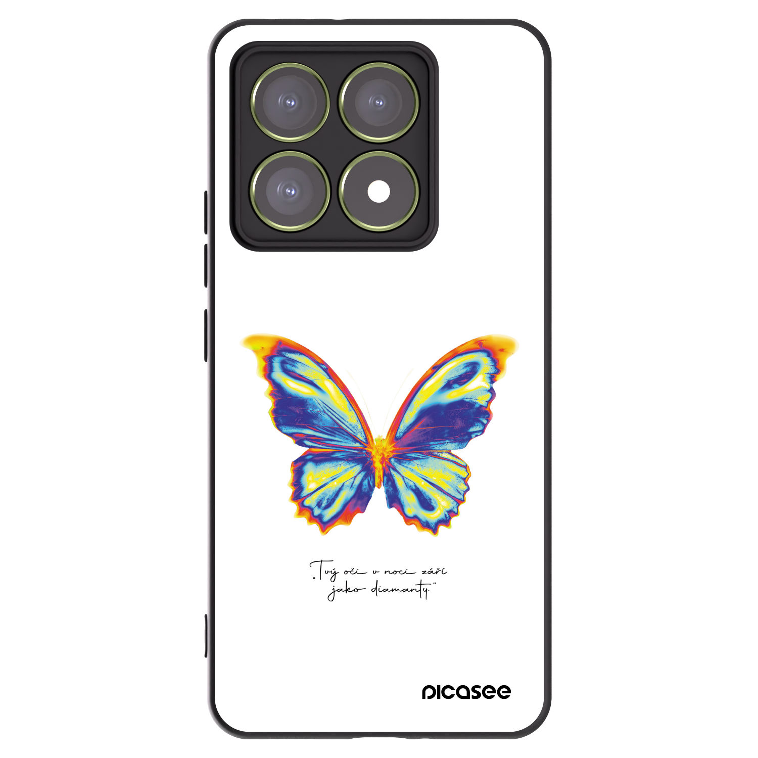 Picasee silikónový čierny obal pre Xiaomi 14T - Diamanty White