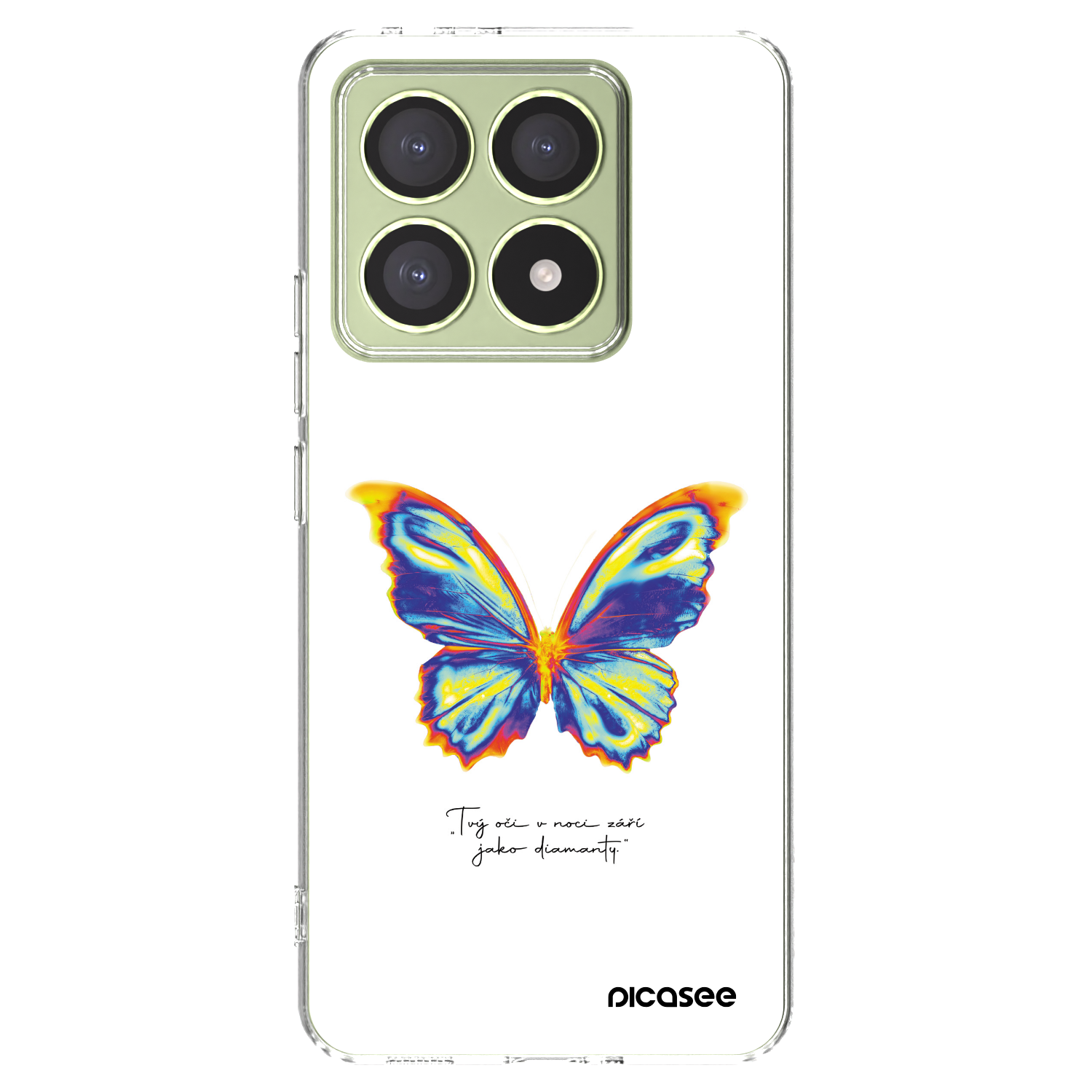 Picasee silikónový prehľadný obal pre Xiaomi 14T - Diamanty White