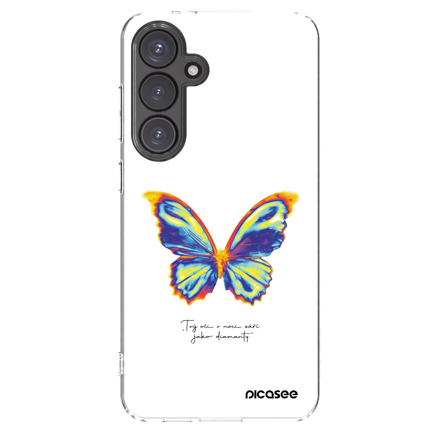 Picasee silikónový prehľadný obal pre Samsung Galaxy S24 FE S721B - Diamanty White
