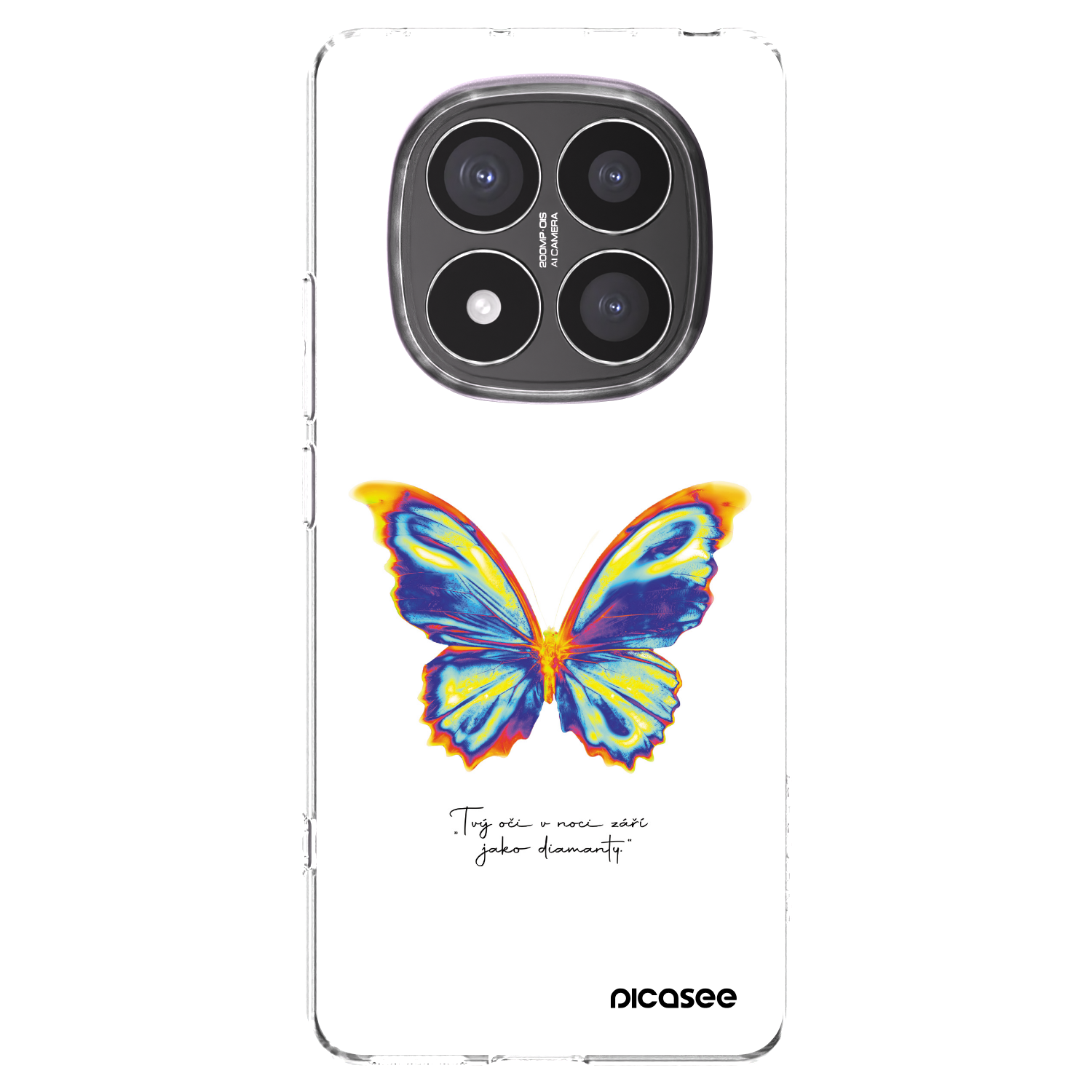 Picasee silikónový prehľadný obal pre Xiaomi Redmi Note 14 Pro+ 5G - Diamanty White