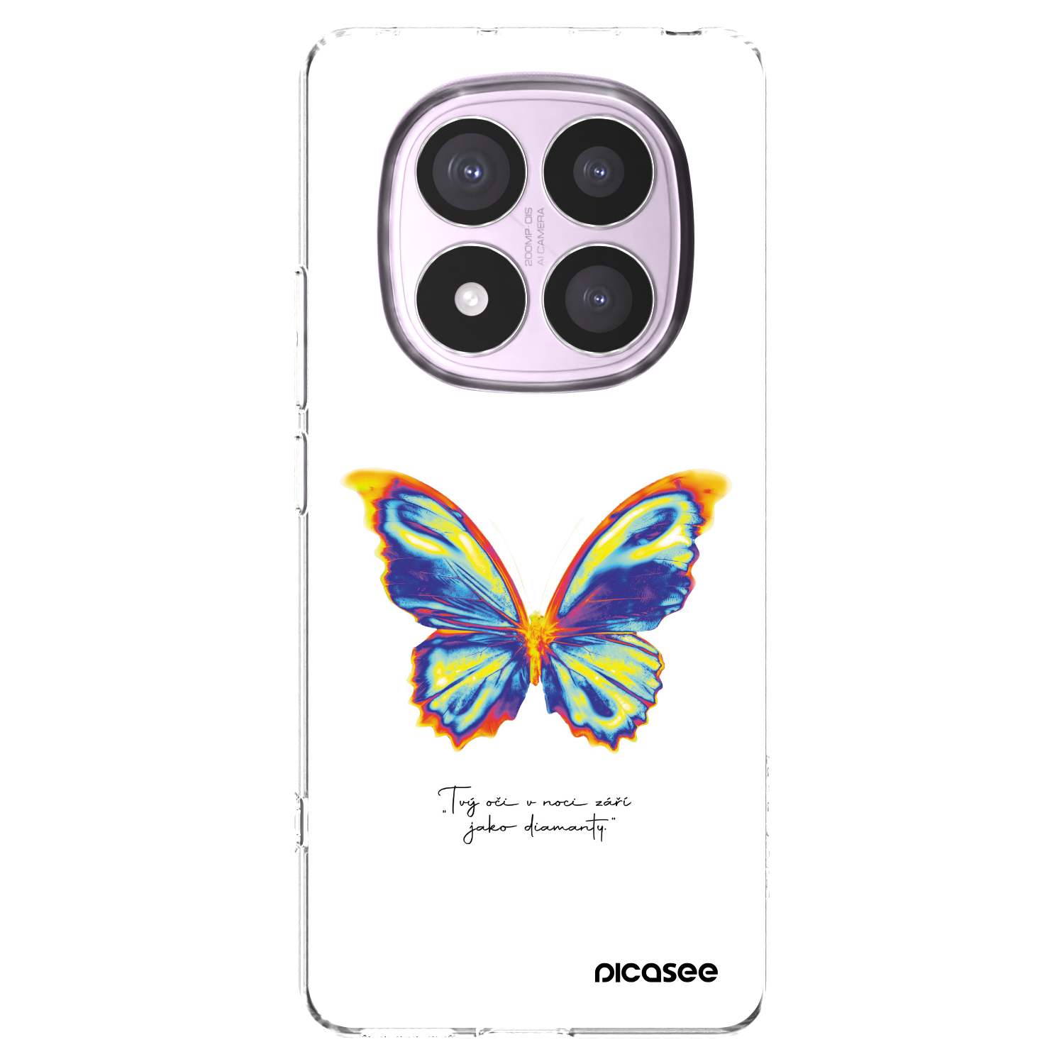 Silikónový prehľadný obal pre Xiaomi Redmi Note 14 Pro 5G - Diamanty White