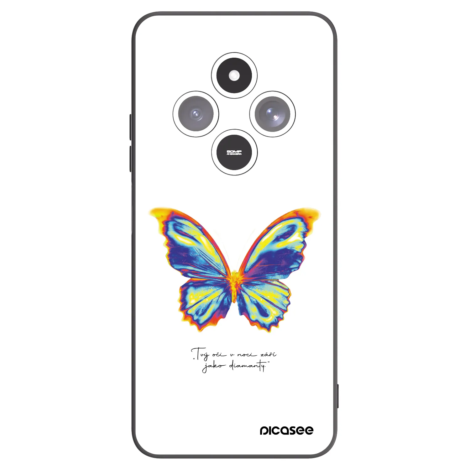 Picasee silikónový čierny obal pre Xiaomi Redmi 14C - Diamanty White