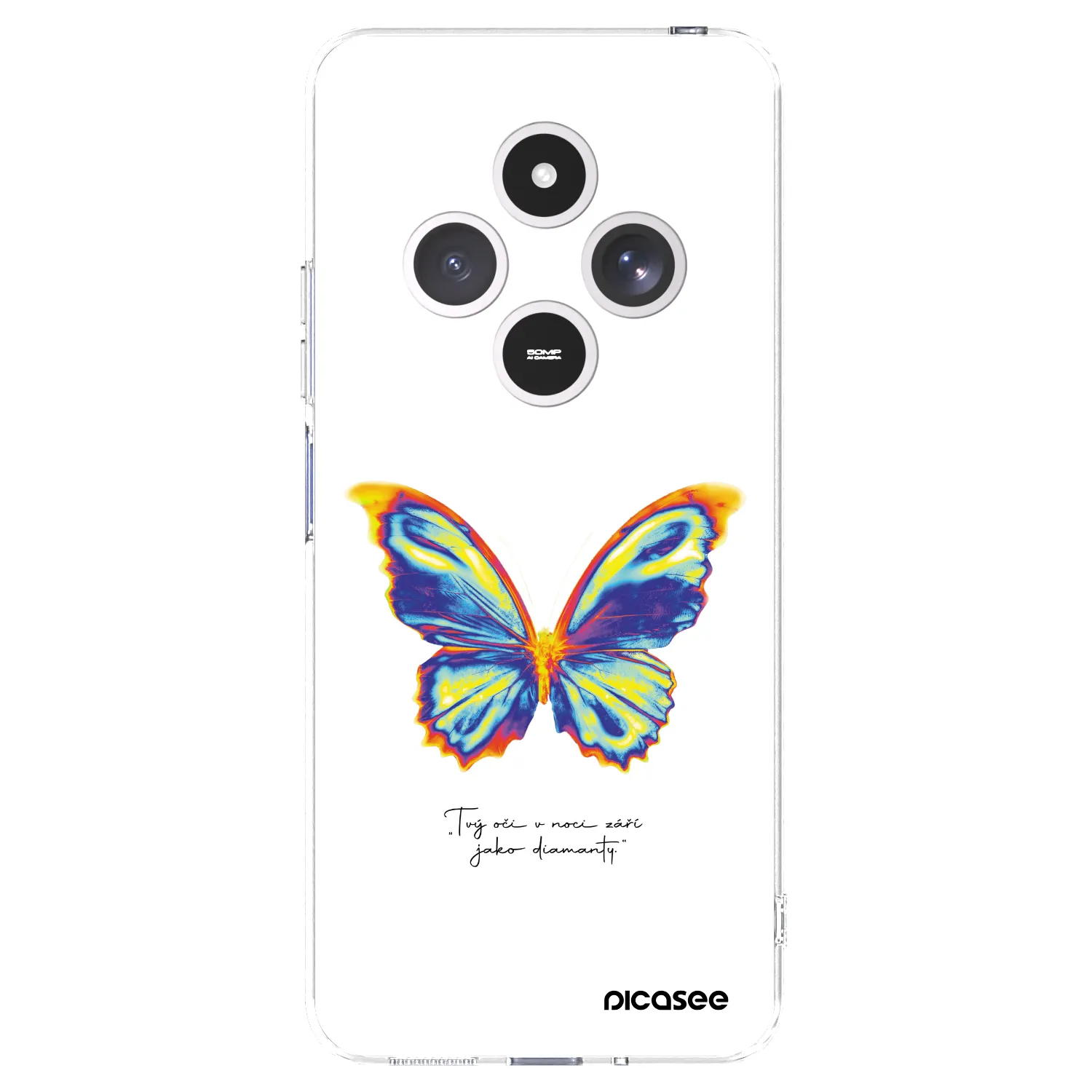 Picasee silikónový prehľadný obal pre Xiaomi Redmi 14C - Diamanty White