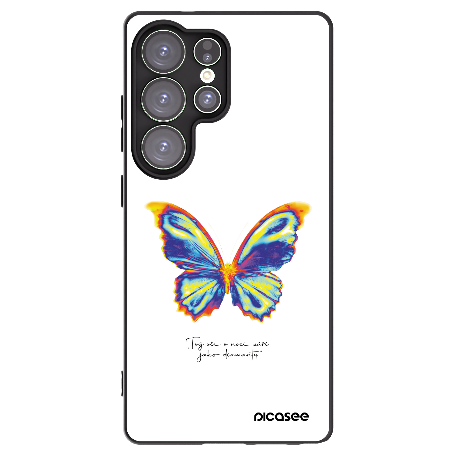 Picasee silikónový čierny obal pre Samsung Galaxy S25 Ultra 5G - Diamanty White