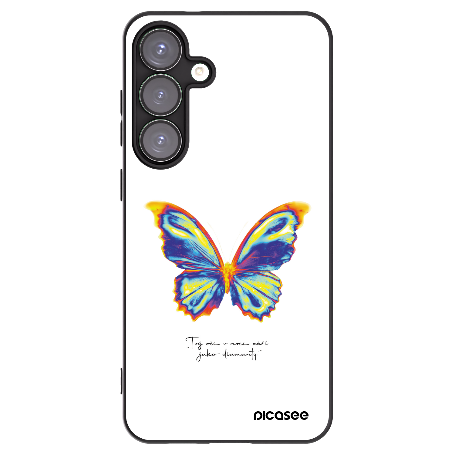 Picasee silikónový čierny obal pre Samsung Galaxy S25+ 5G - Diamanty White