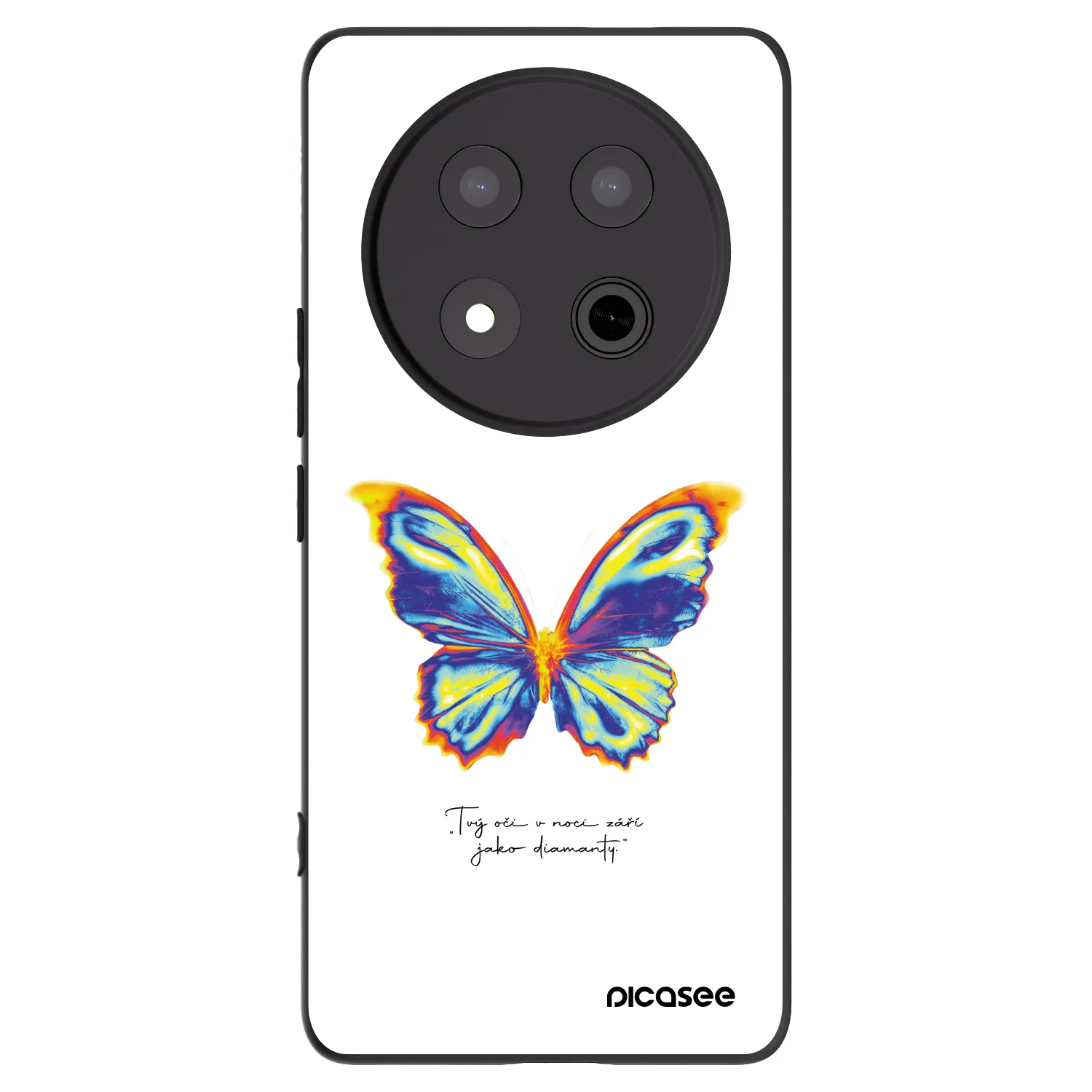 Picasee silikónový čierny obal pre Honor Magic7 Lite 5G - Diamanty White