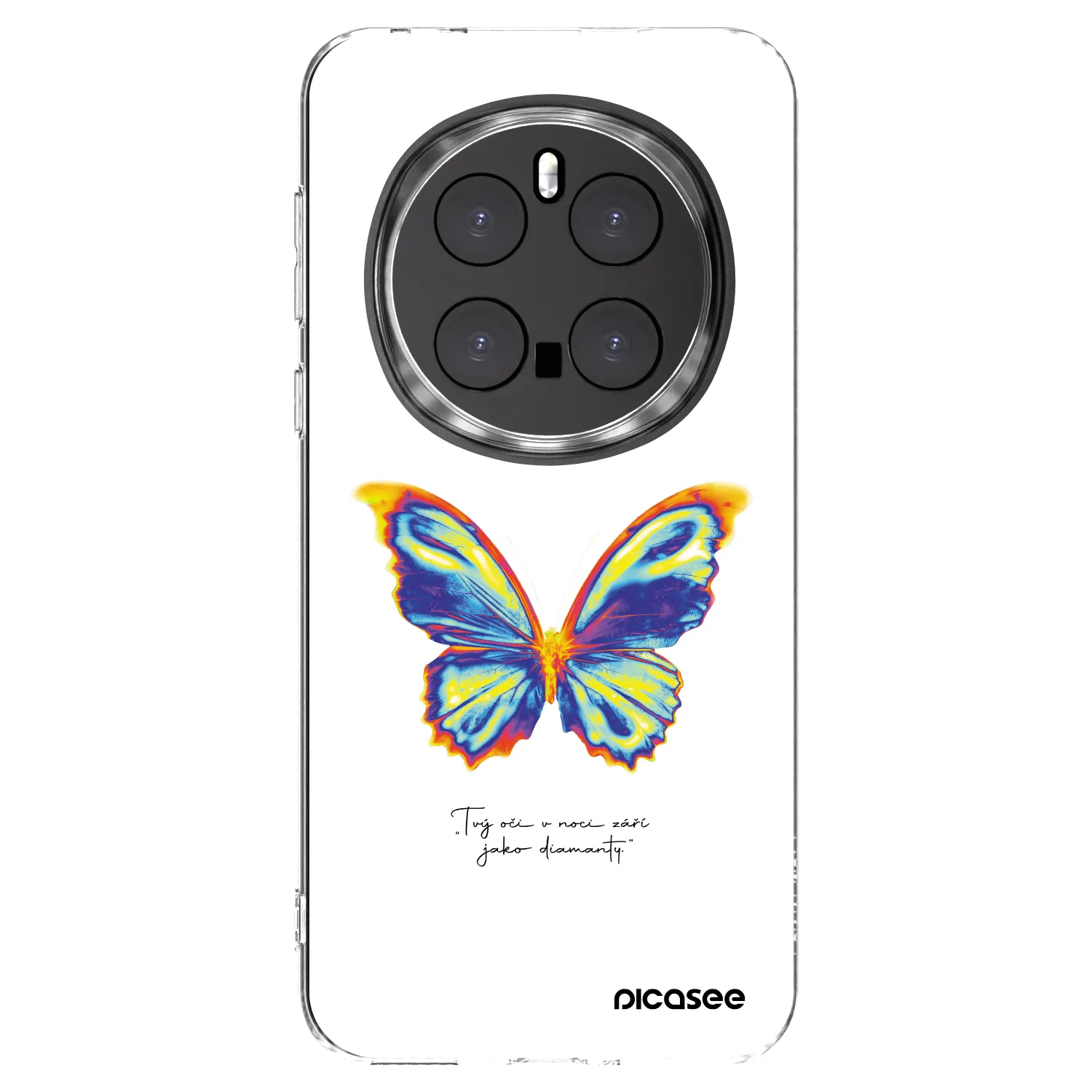 Picasee silikónový prehľadný obal pre Honor Magic7 Pro 5G - Diamanty White