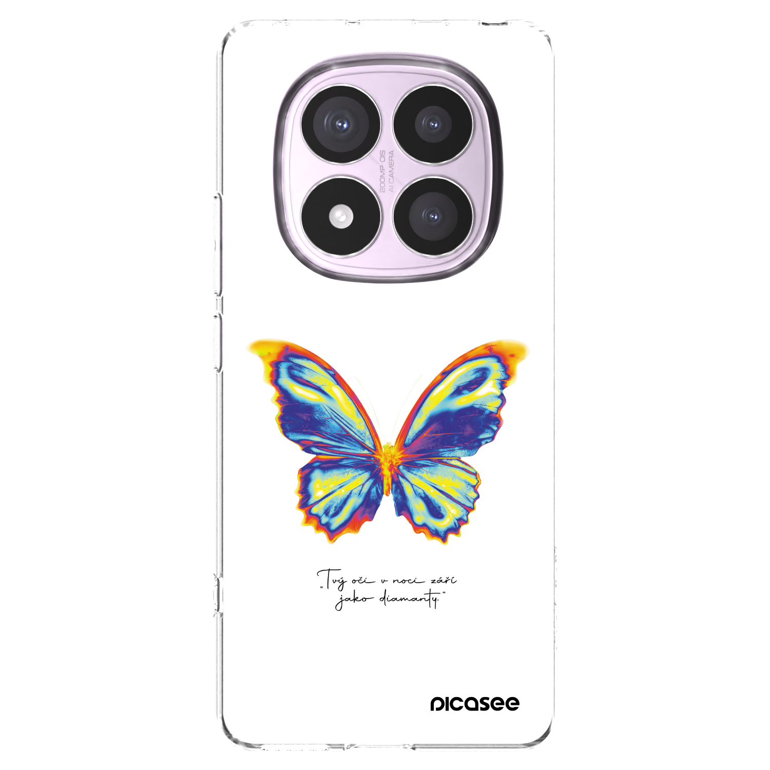 Silikónový prehľadný obal pre Xiaomi Redmi Note 14 Pro 4G - Diamanty White