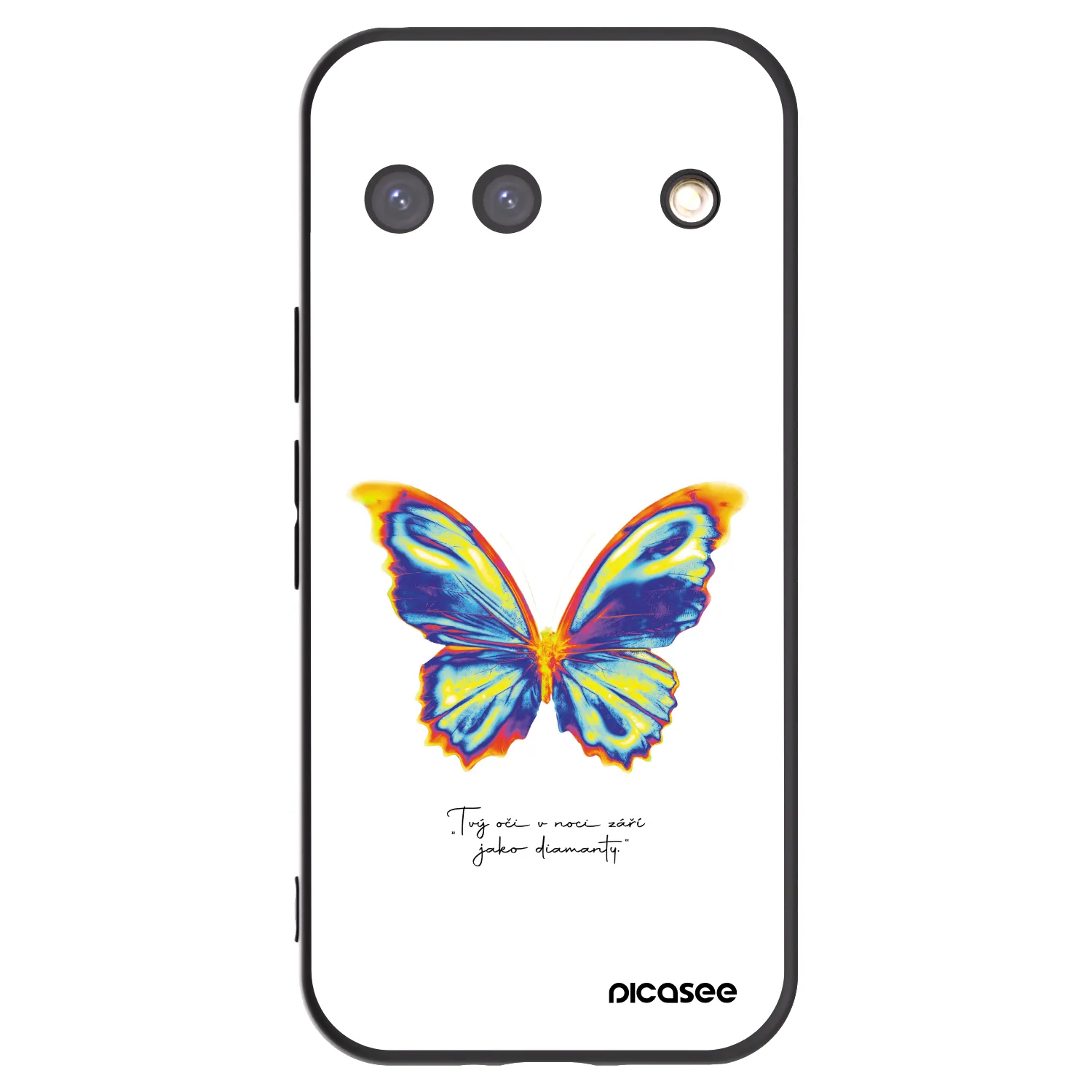 Picasee silikónový čierny obal pre Google Pixel 9 - Diamanty White