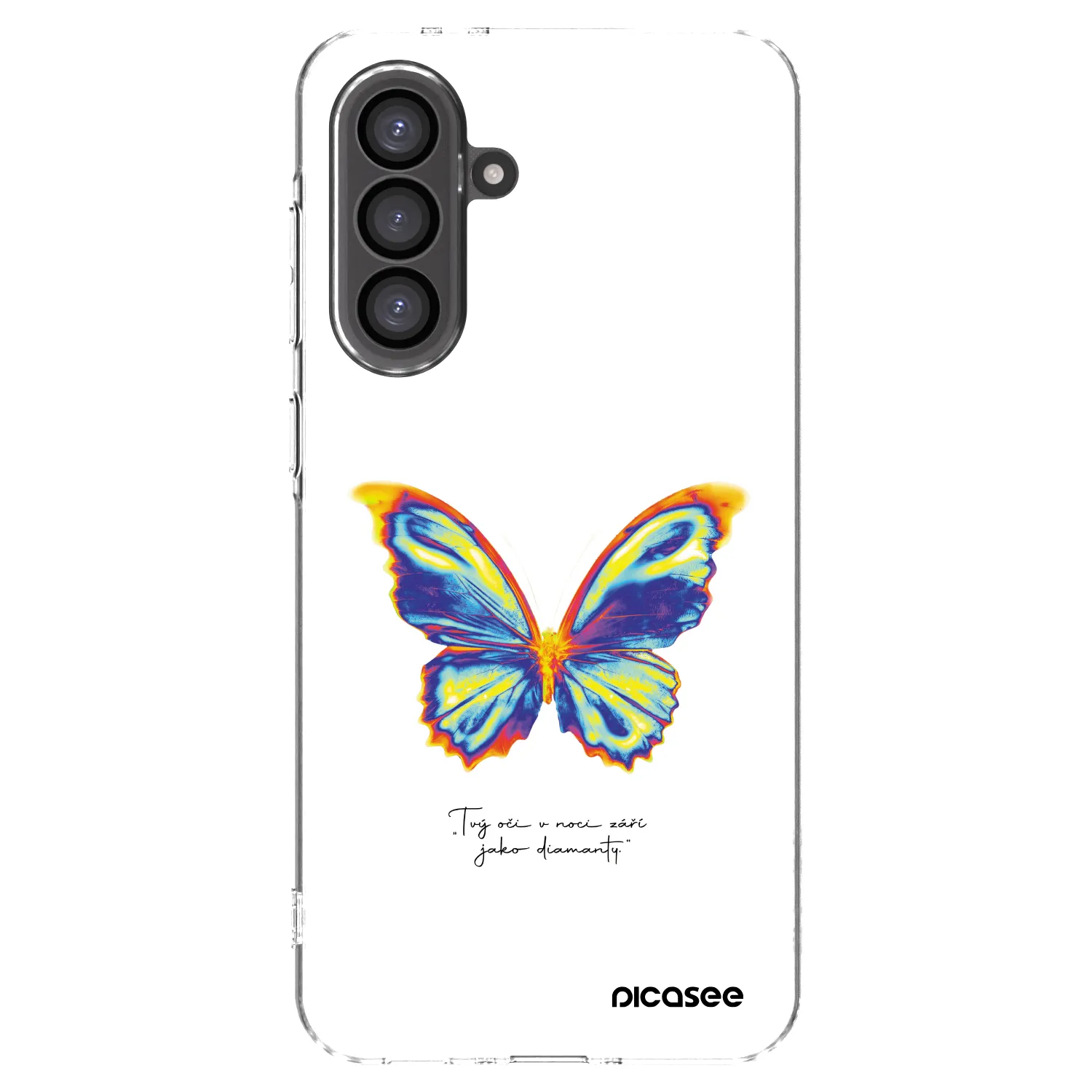 Picasee silikónový prehľadný obal pre Samsung Galaxy A56 5G A566B - Diamanty White
