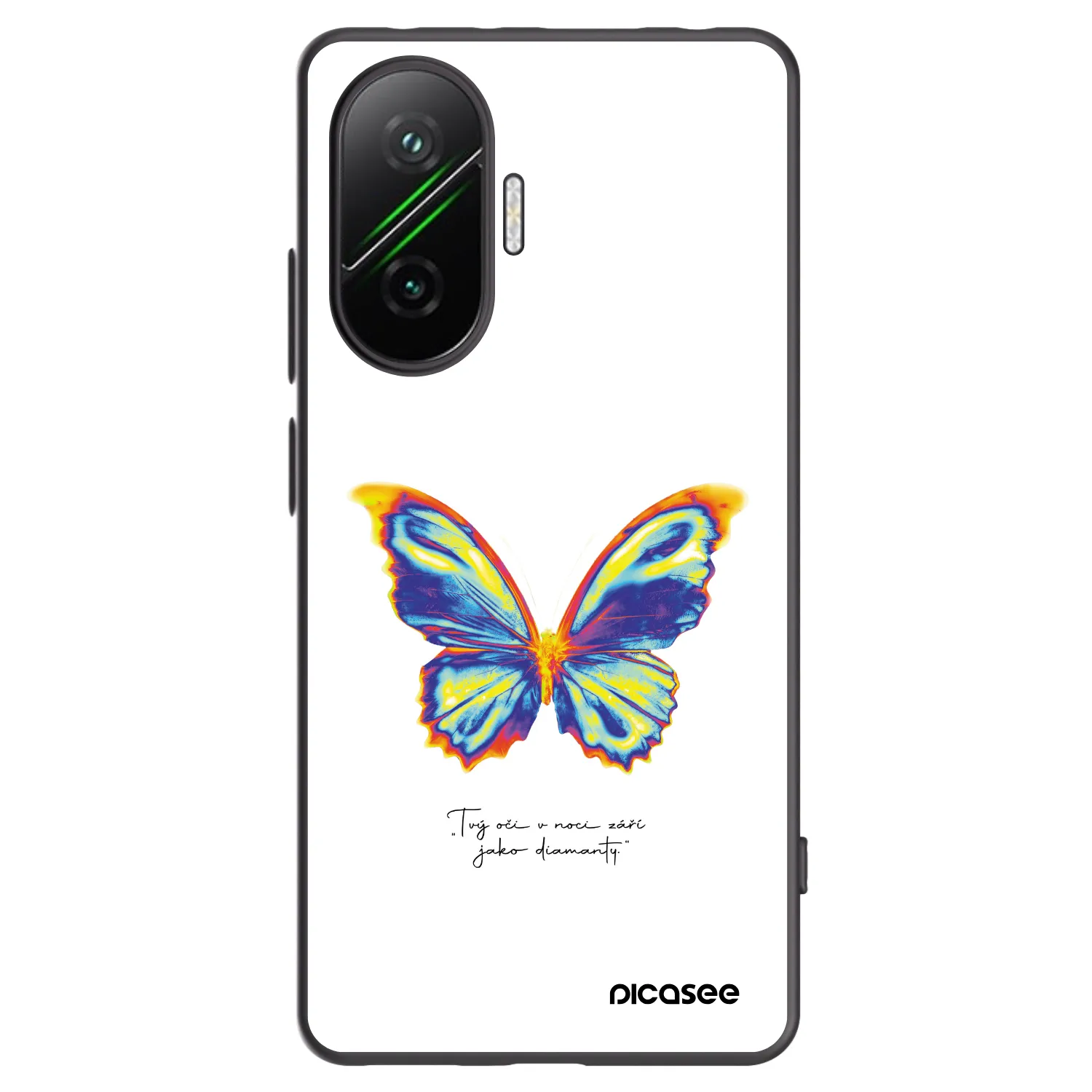 Silikónový čierny obal pre Xiaomi Poco F7 Pro 5G - Diamanty White