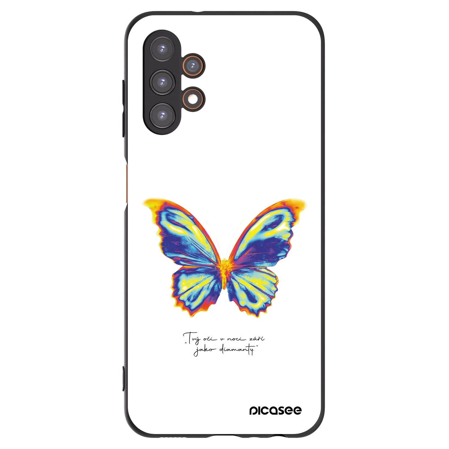 Picasee silikónový čierny obal pre Samsung Galaxy A13 5G - Diamanty White