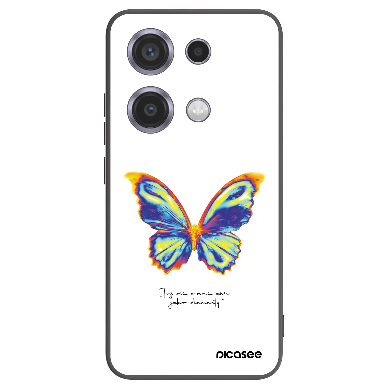 Picasee silikónový čierny obal pre Xiaomi Redmi Note 14S - Diamanty White