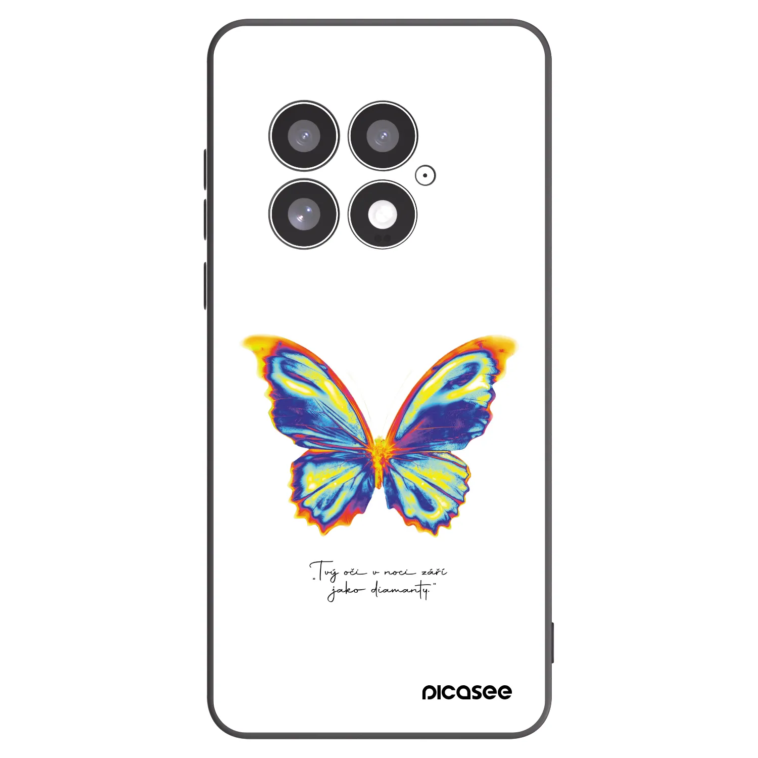 Picasee silikónový čierny obal pre OnePlus 13 5G - Diamanty White