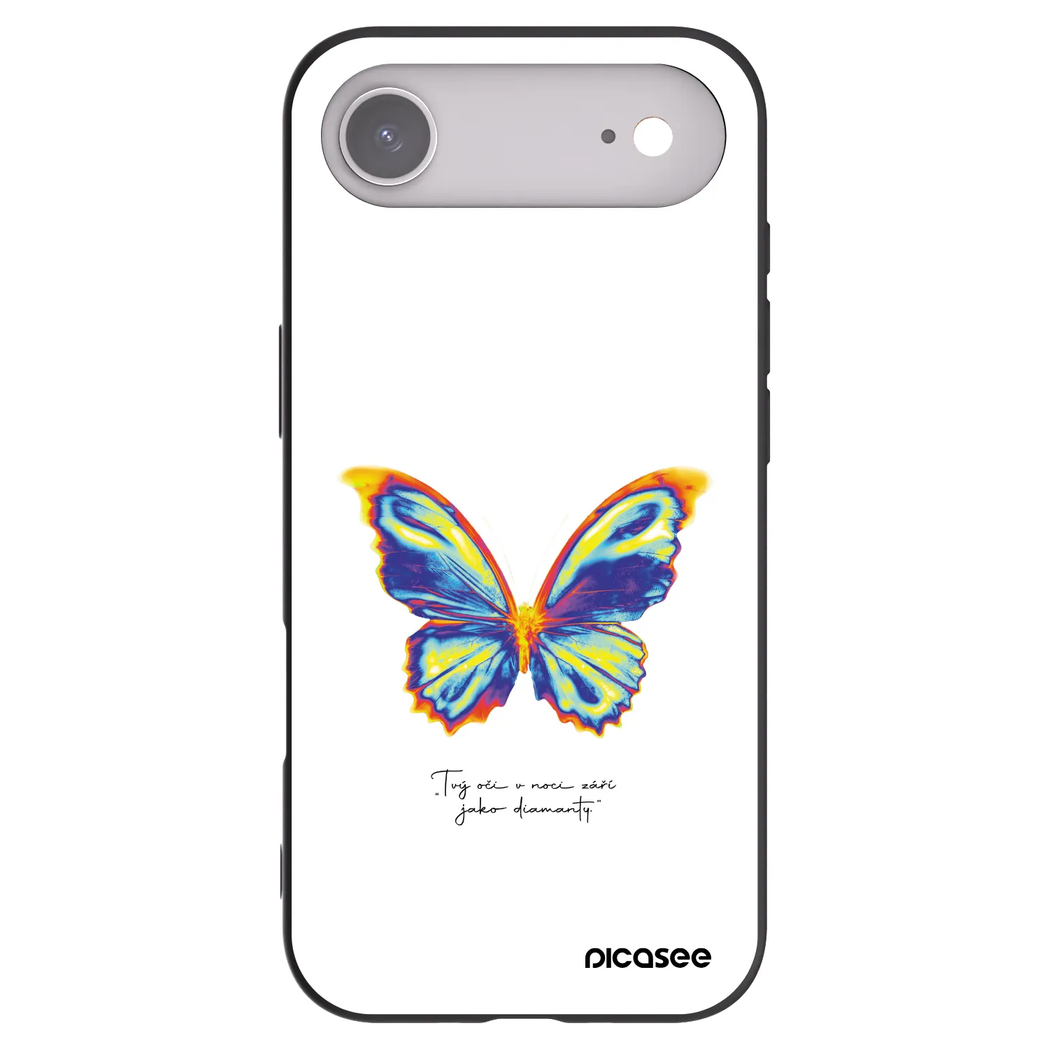 Picasee silikónový čierny obal pre Apple iPhone Air - Diamanty White
