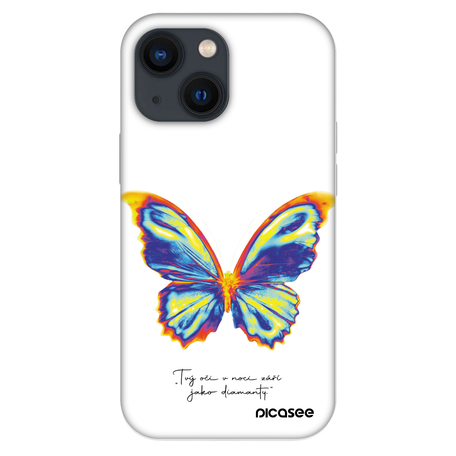 Picasee Fashion Case pre Apple iPhone 13 mini - Diamanty White