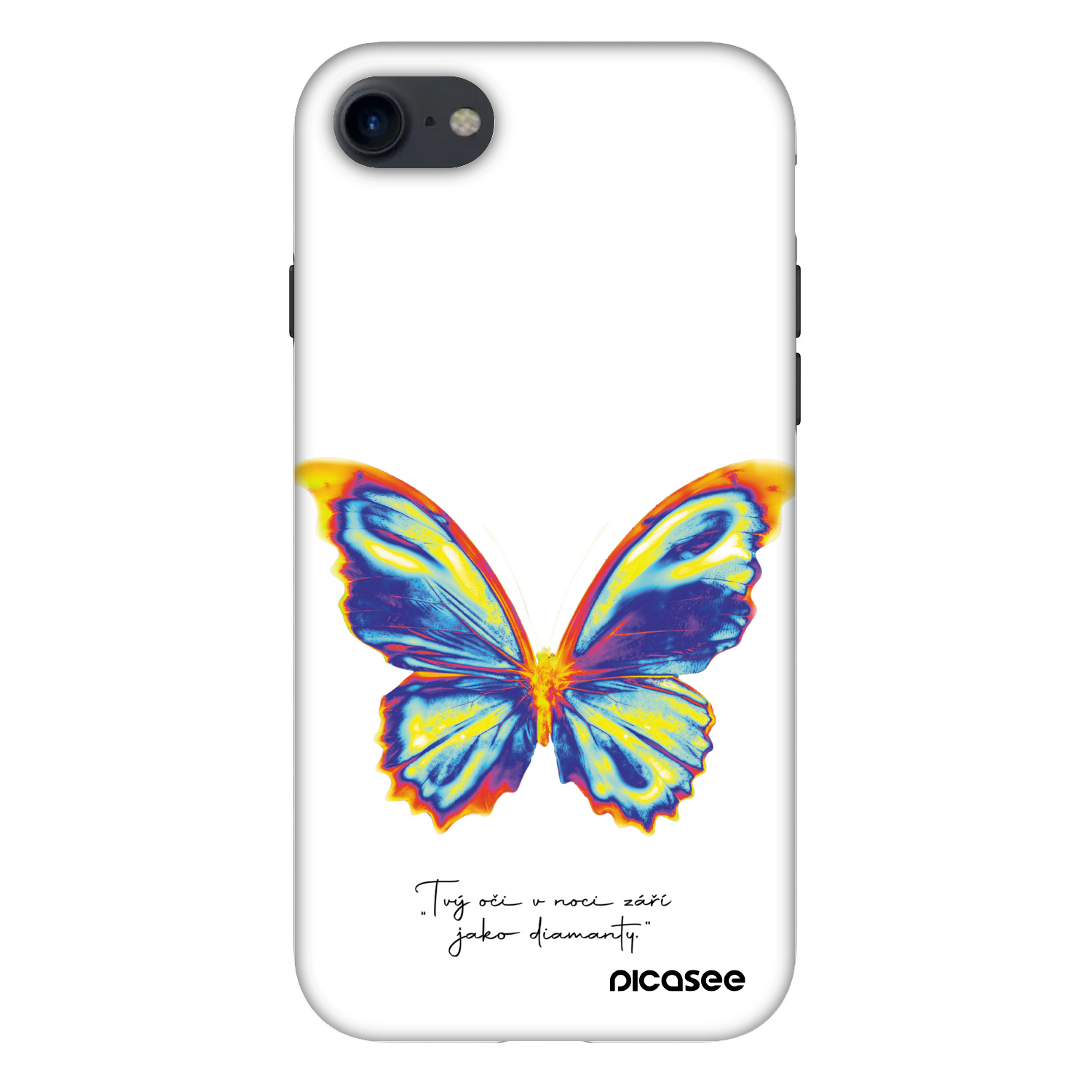 Picasee Fashion Case pre Apple iPhone SE 2022 - Diamanty White