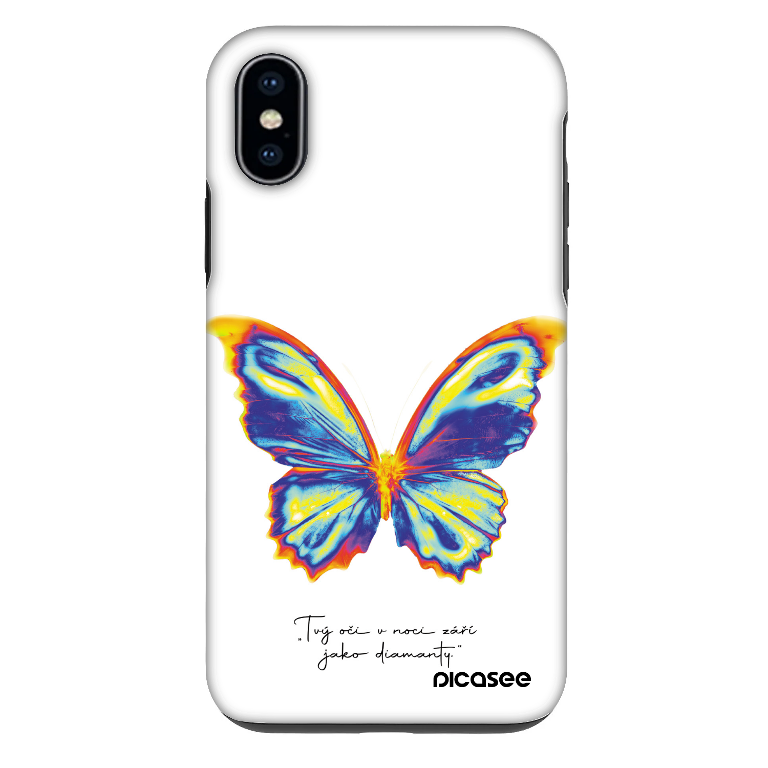Picasee Fashion Case pre Apple iPhone X/XS - Diamanty White
