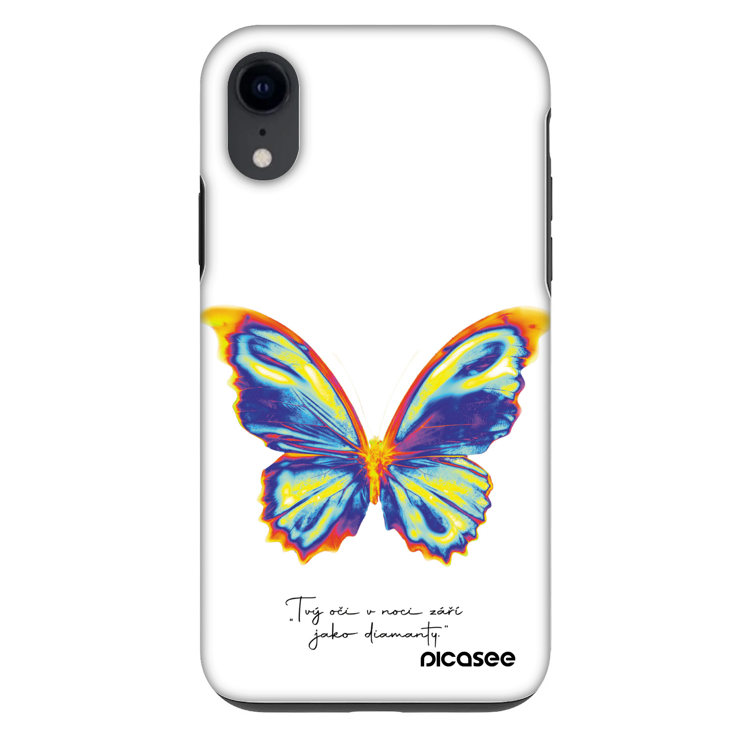 Picasee Fashion Case pre Apple iPhone XR - Diamanty White